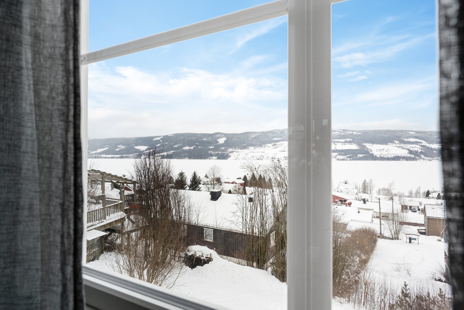Flott utsikt fra soverommet Galleribilde