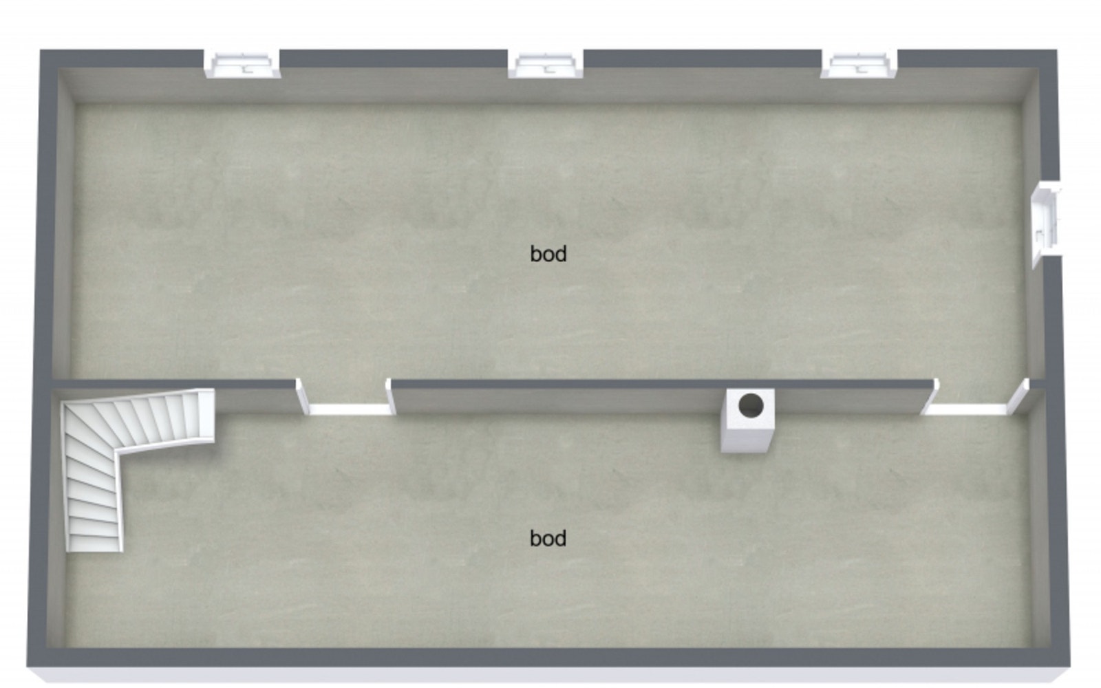 Plantegning kjeller Galleribilde