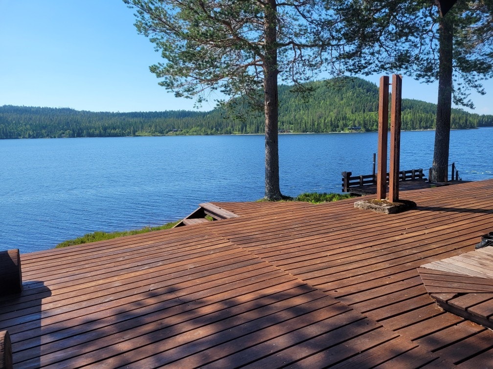 Romslig platting med pen utsikt og gode solforhold. Galleribilde