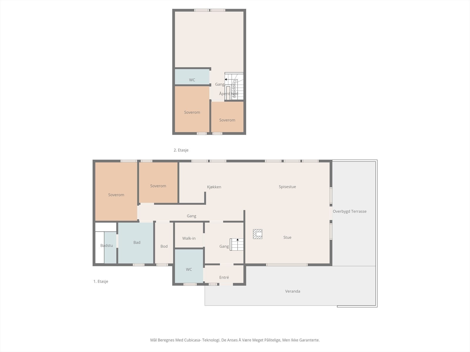 Planskisse hele hytten. Galleribilde