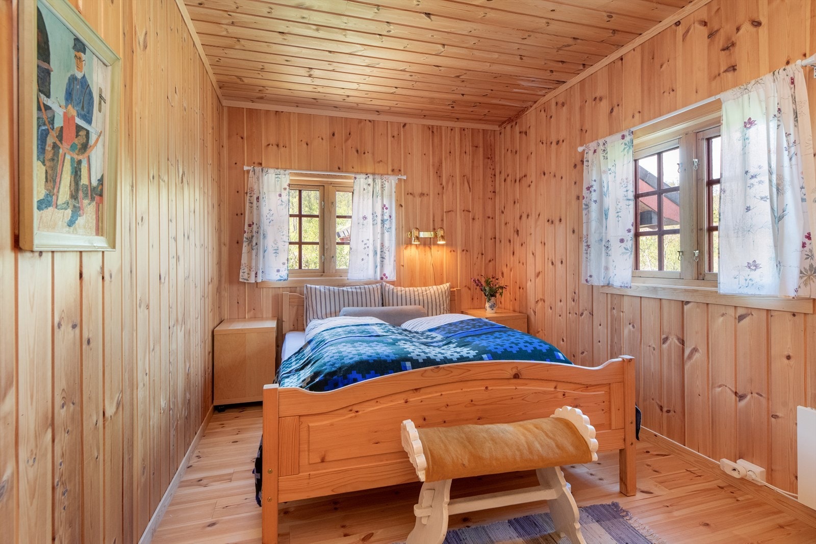 Soverommet er pent og hyggelig. Galleribilde