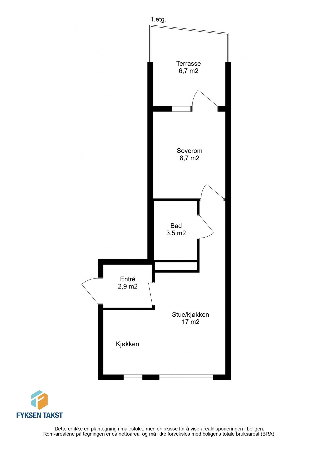 Ta en titt på planskissen og gjør deg kjent med romfordelingen! Skulle ikke oppsatt visningstidspunkt passe? Ta kontakt på 941 60 434, så finner vi en løsning. Galleribilde