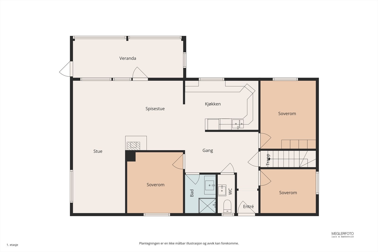 Plantegning av hovedplan. Galleribilde