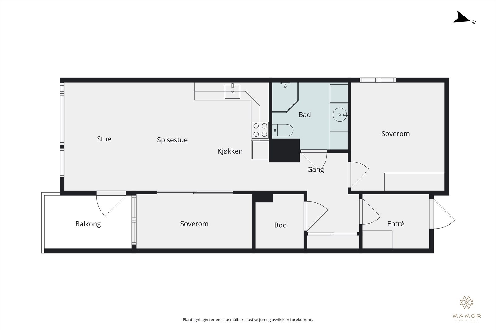 Plantegning Galleribilde