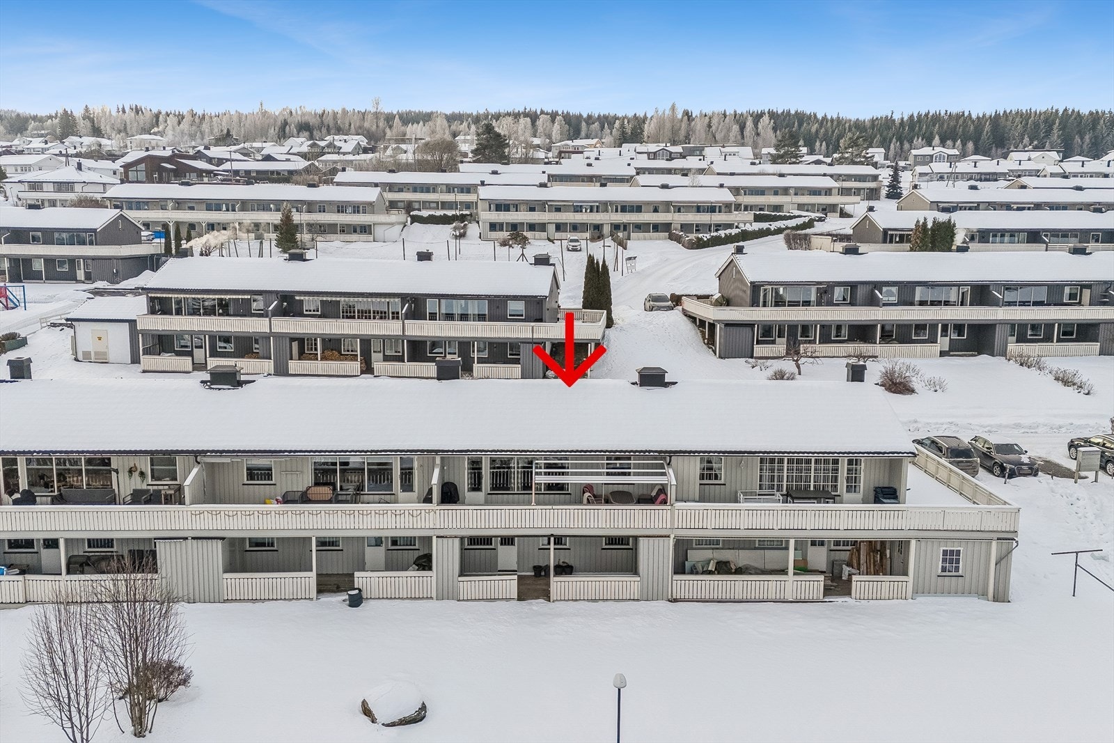 Fiolbakken 14 har en sentral og god plassering i rekken. Galleribilde