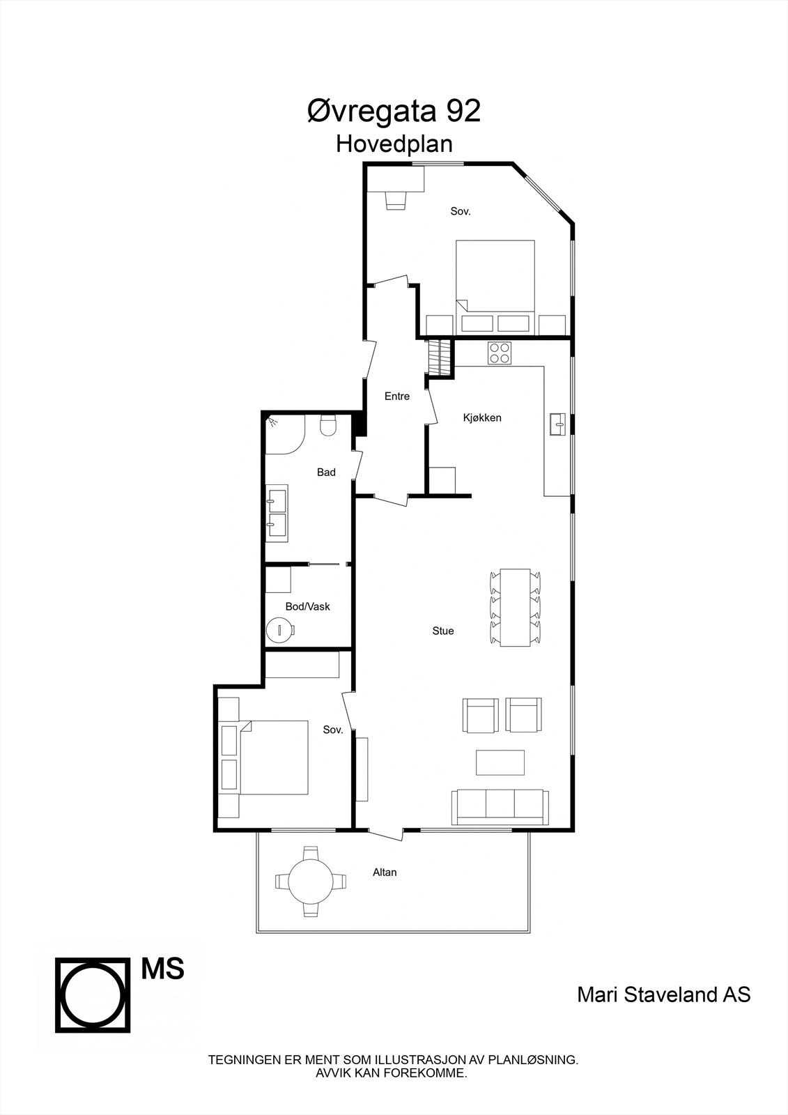 Plantegning. Galleribilde