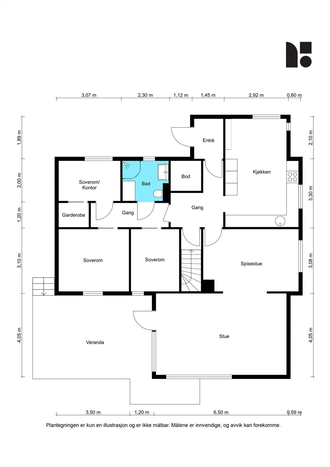 Plantegning 1. Etasje Galleribilde
