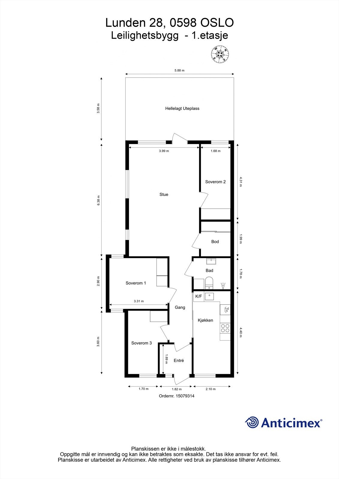 Plantegning Galleribilde