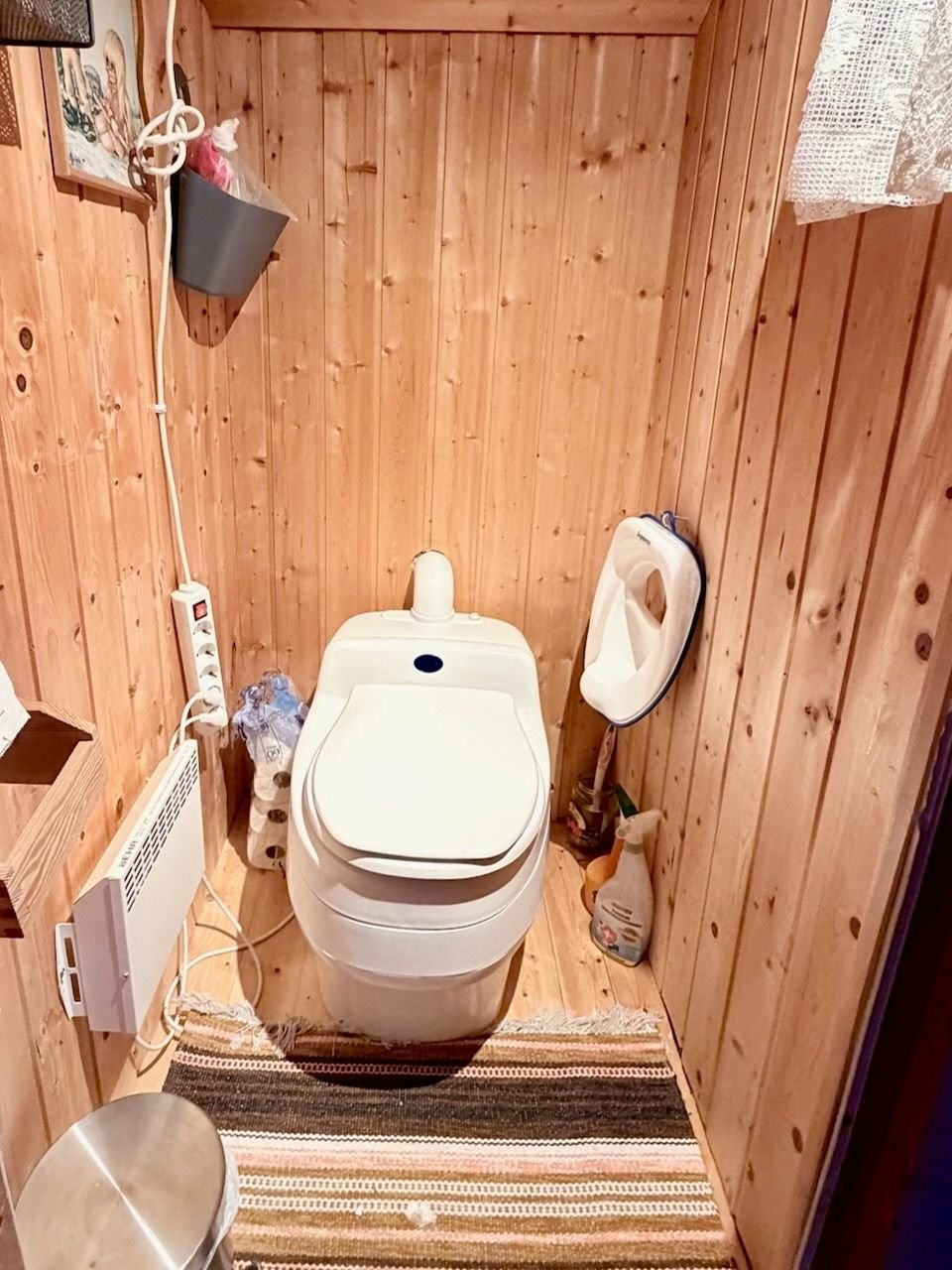 Separett toalett med elektrisk avtrekk. Galleribilde