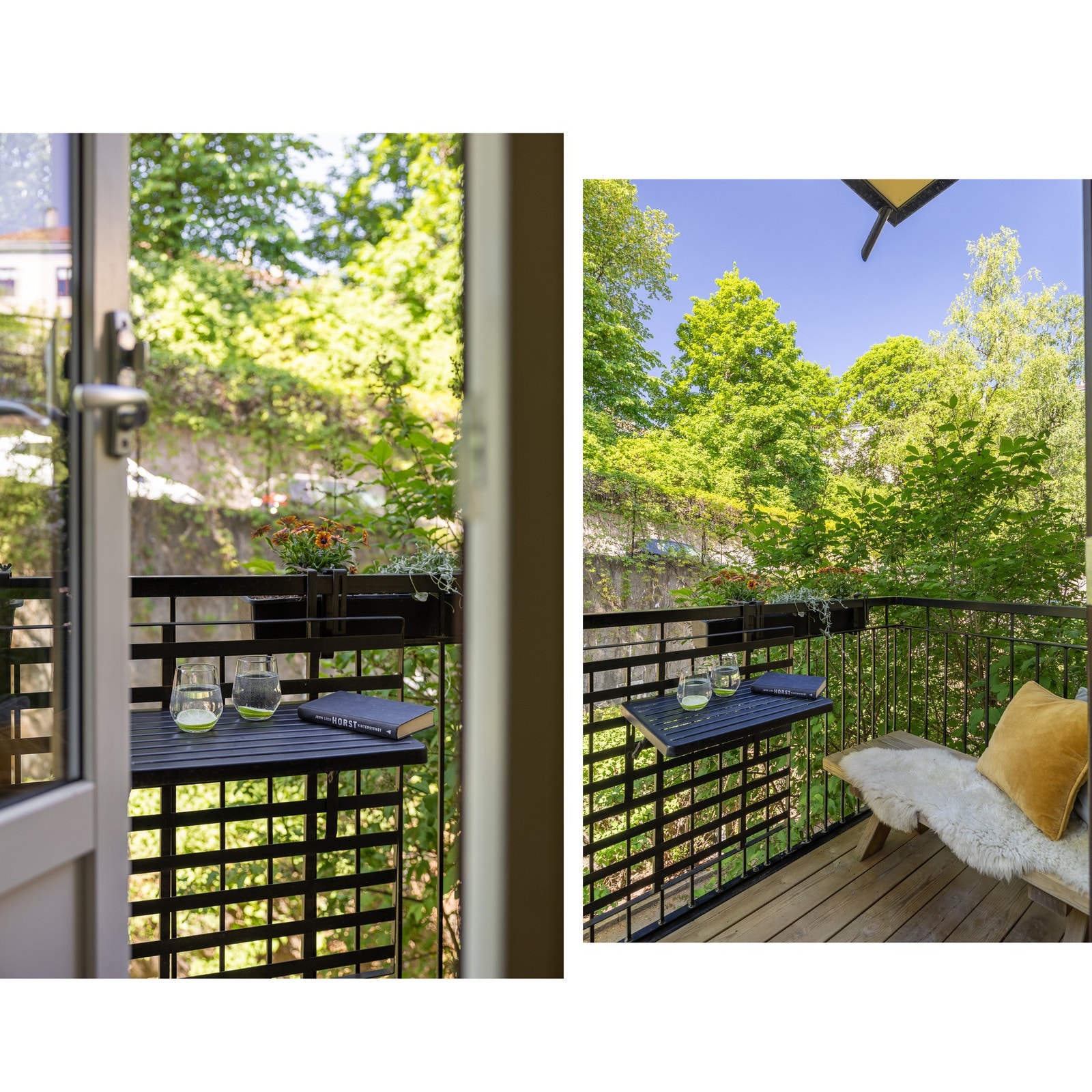 Balkongen har gode solforhold. Galleribilde