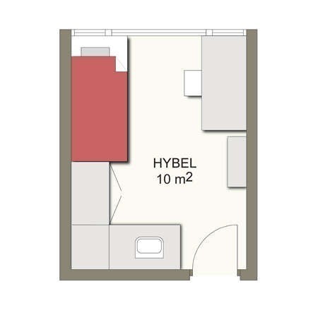 Plantegning 10 kvm Galleribilde