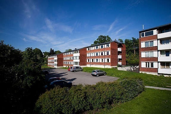 Utside hybelblokk Galleribilde