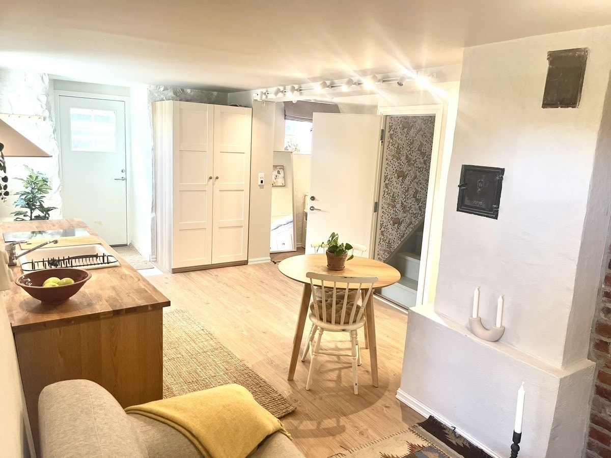 Perspektivbilde Stue, Kjøkken, Trappegang og Sovealkove Galleribilde