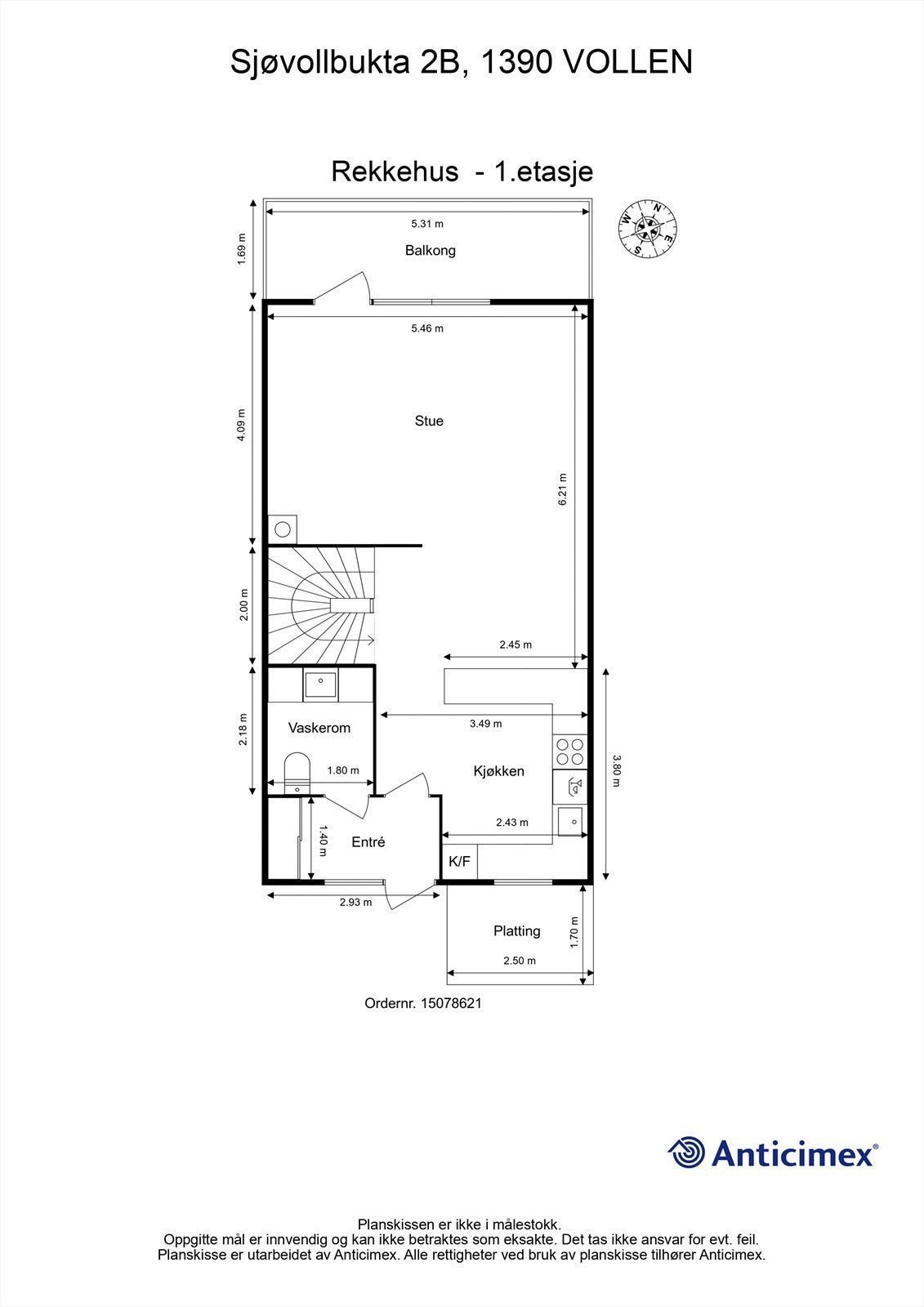 Plantegning - 1.etasje Galleribilde