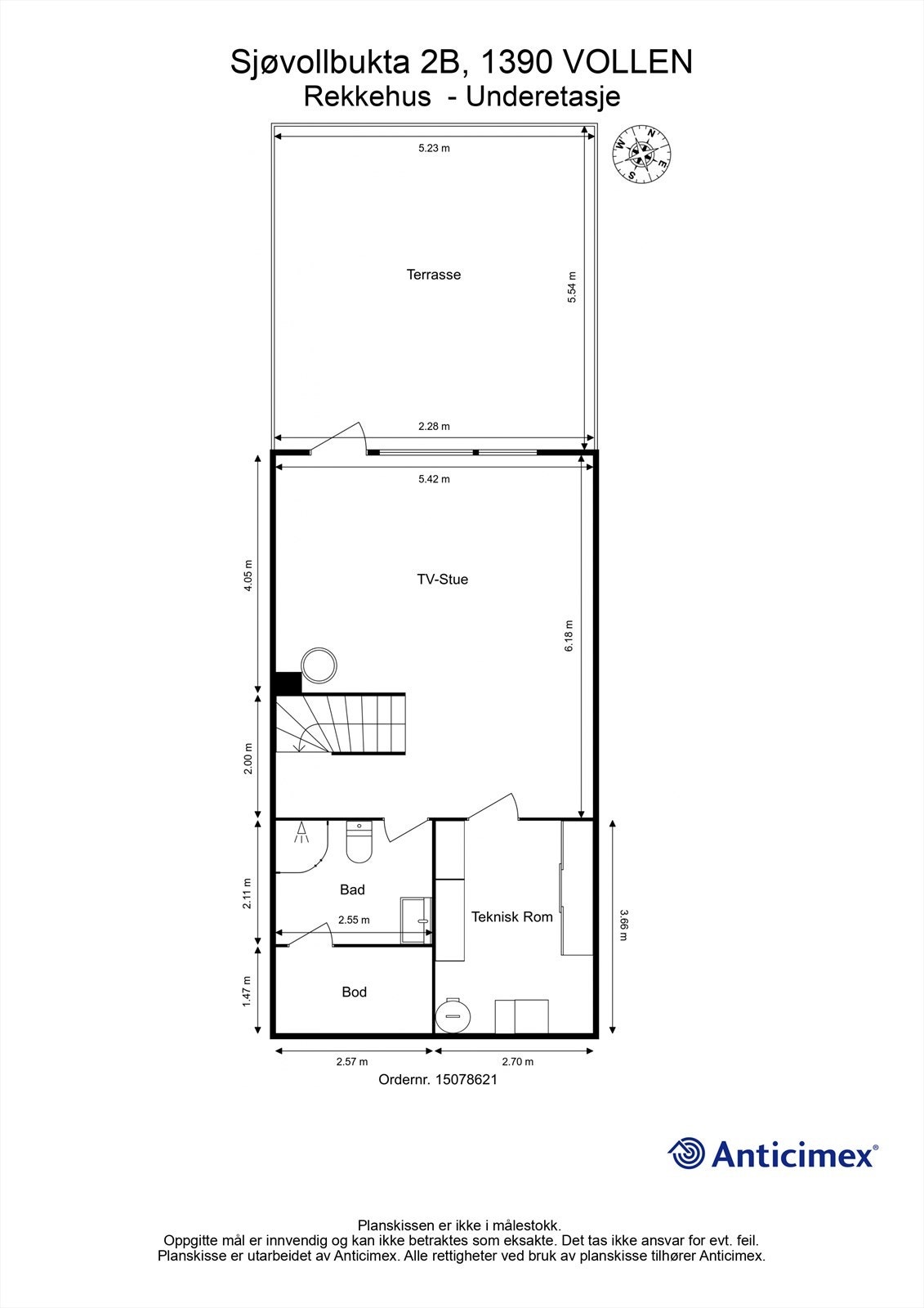 Plantegning - Underetasje Galleribilde