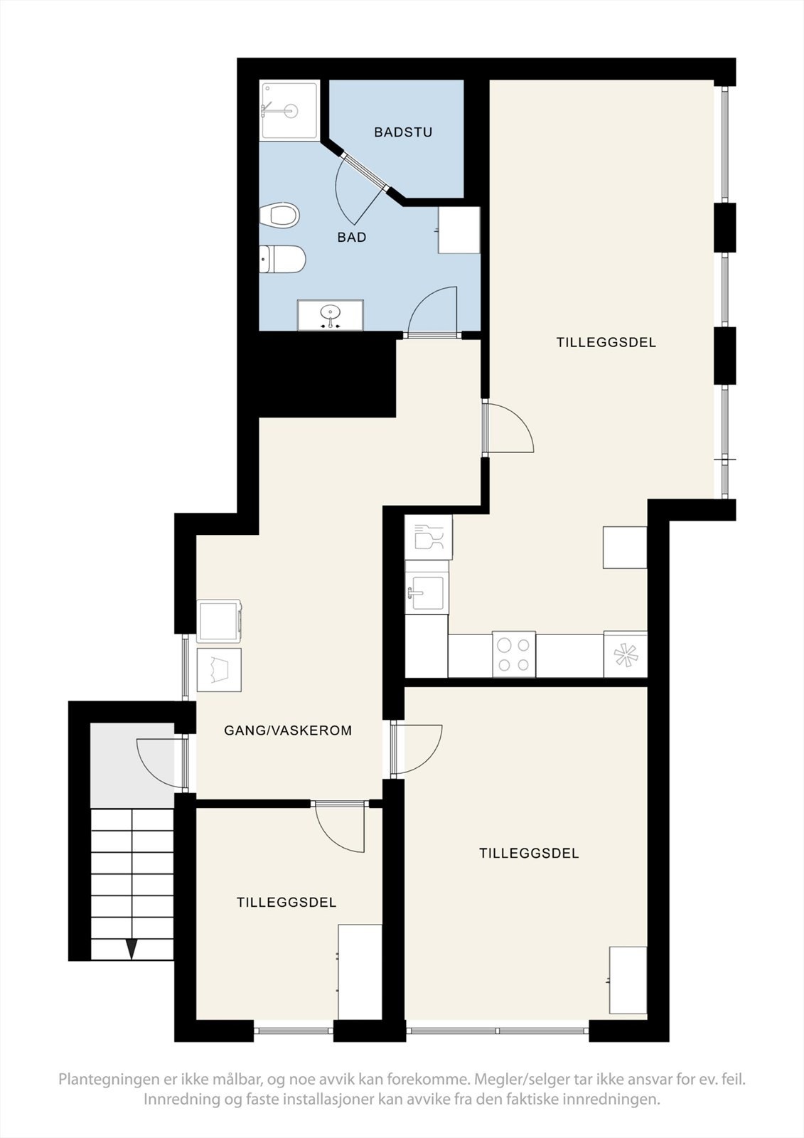 Plantegning kjeller. Galleribilde