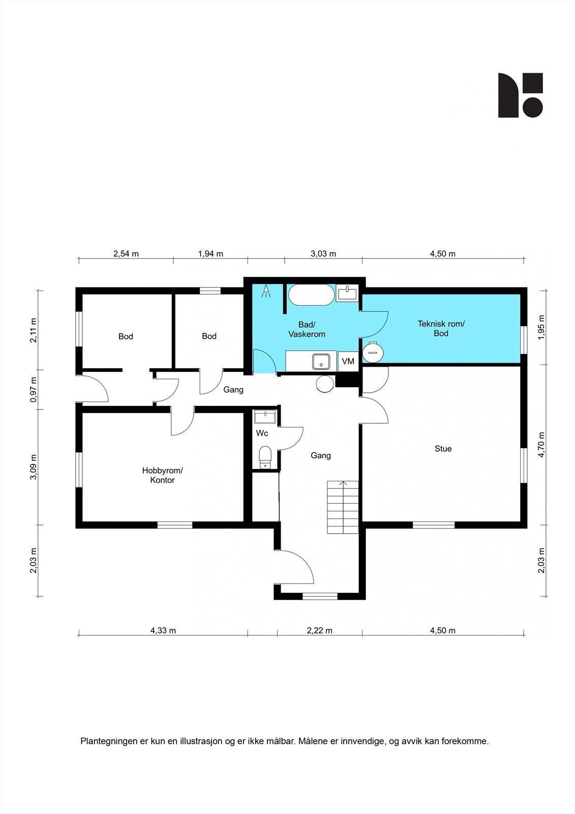 Fugleliveien 20B - Underetasje.jpg Galleribilde