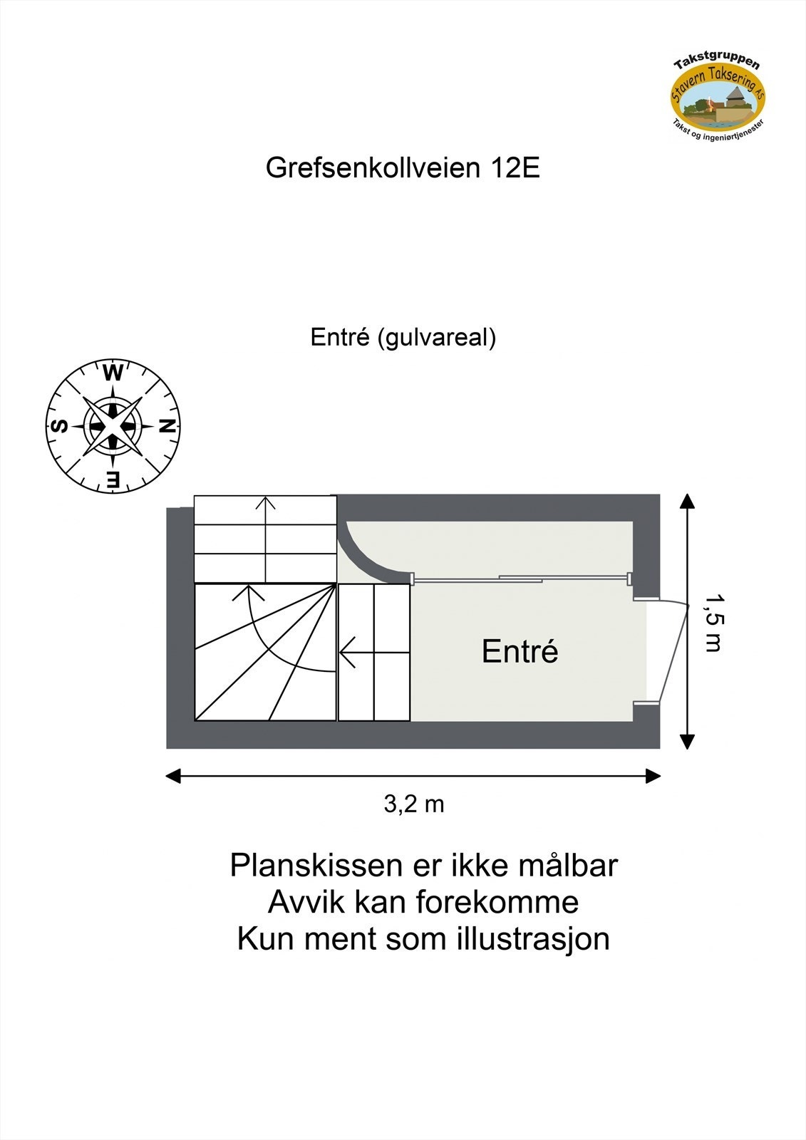 Inngang via heis fra 8. etasje og boligens entré. Galleribilde