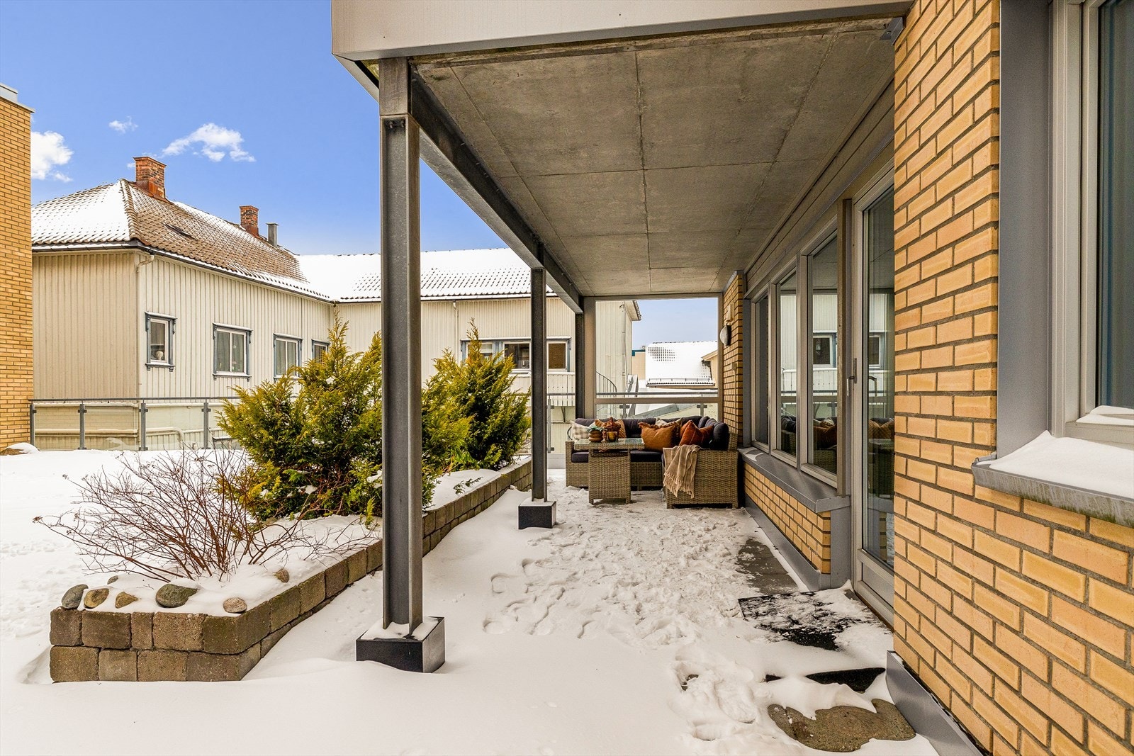 En hyggelig uteplass man kan nyte godt av om sommeren. Galleribilde