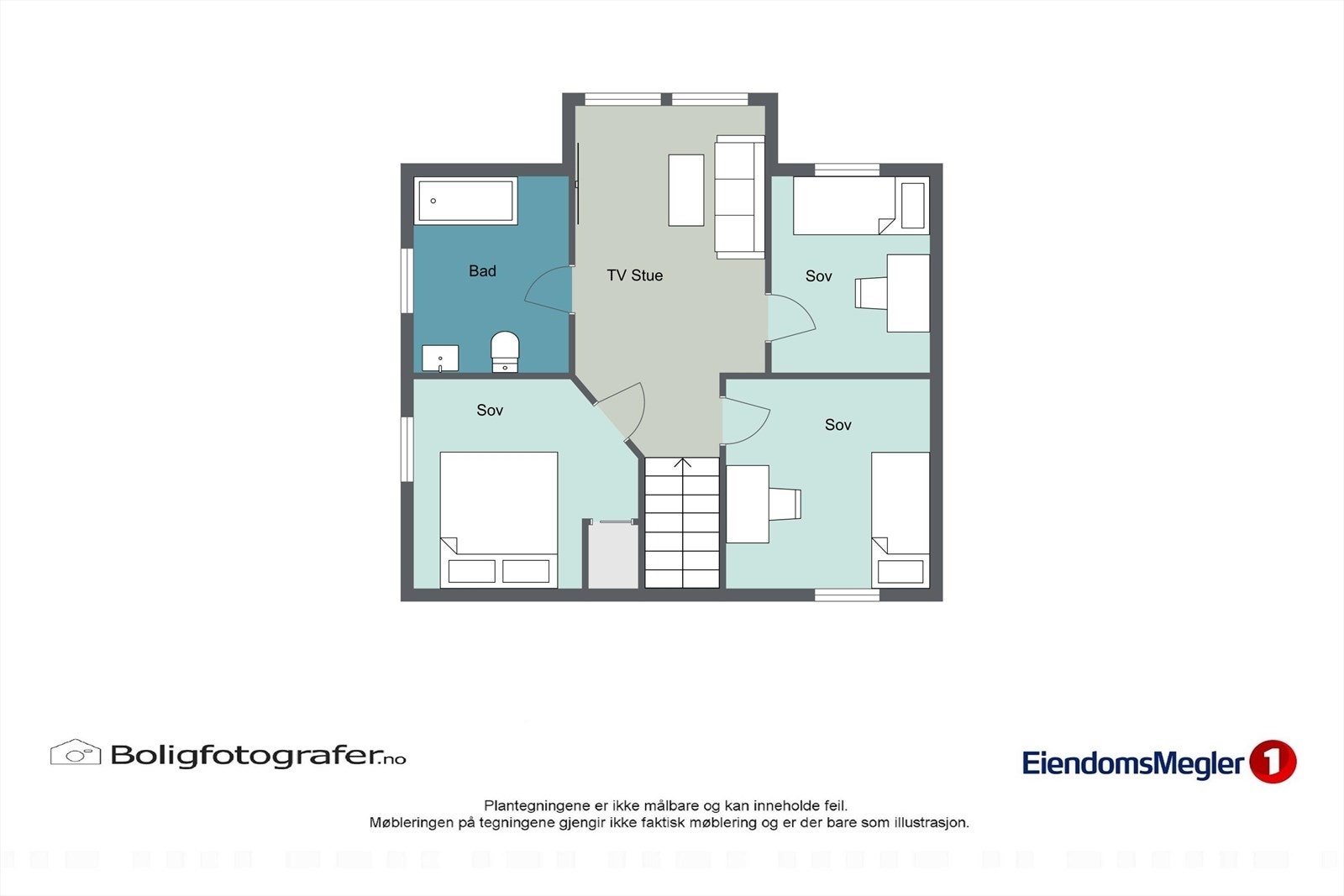 Boligens planløsning. Galleribilde