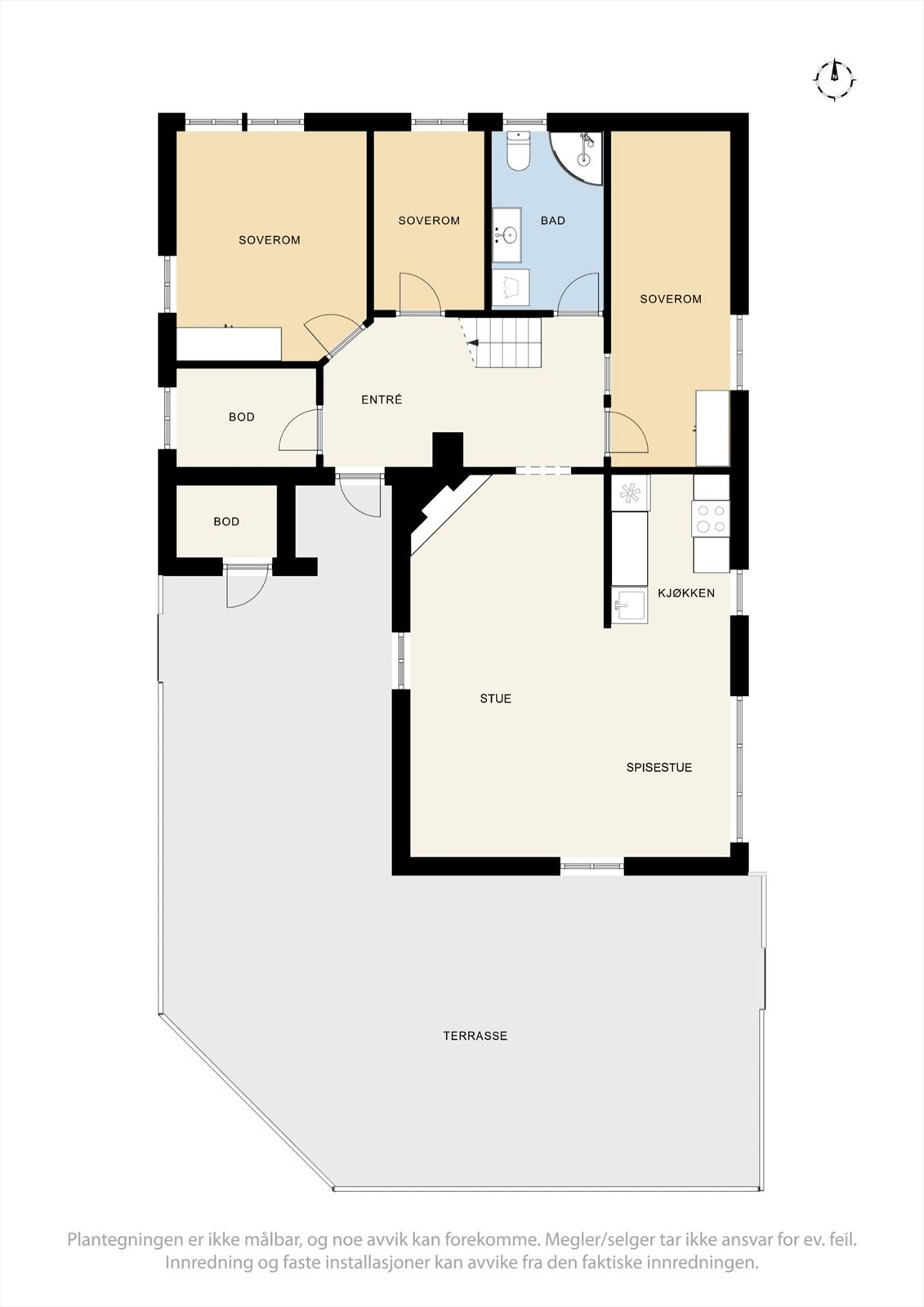 Plantegning 1. Etg. Galleribilde