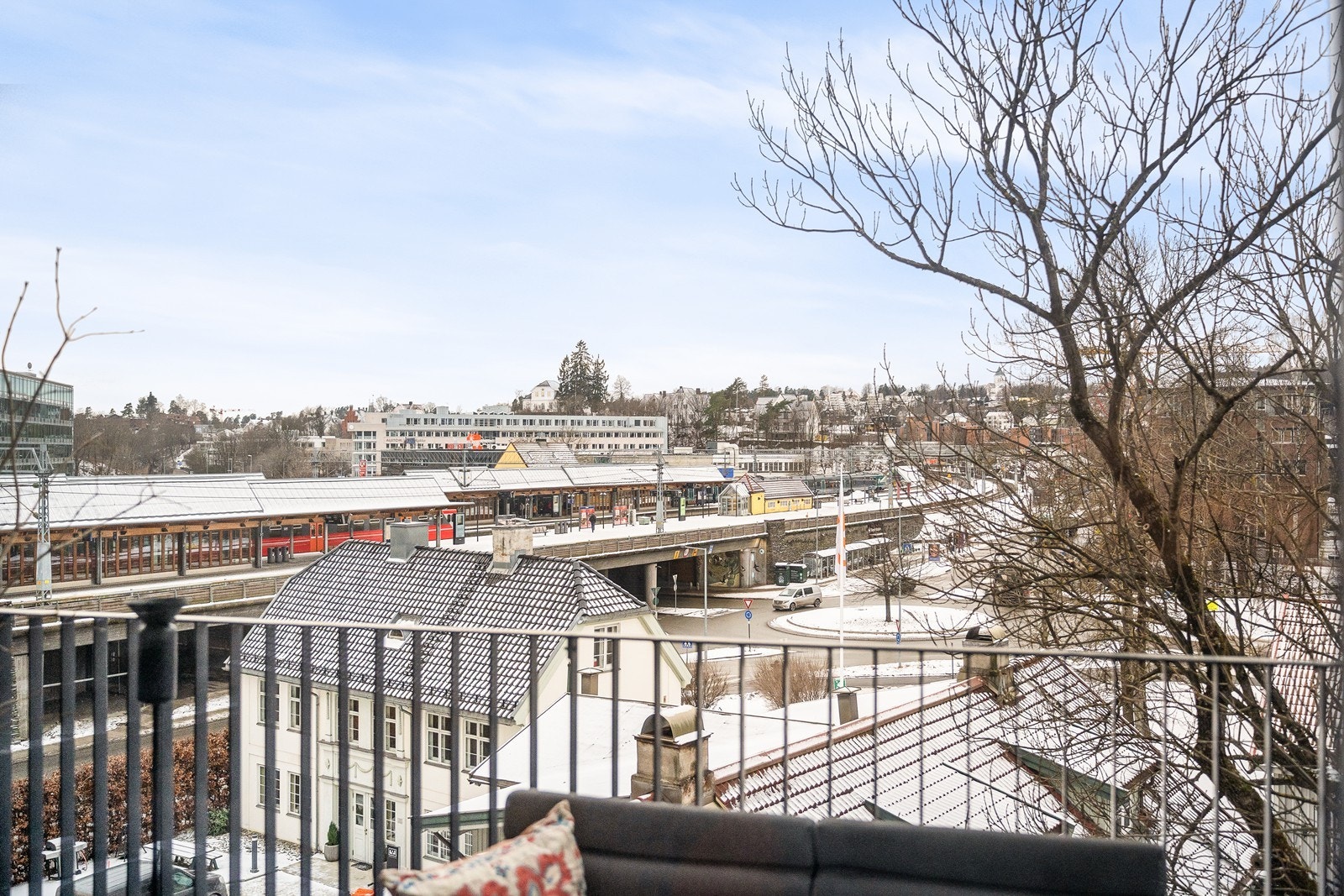 Utsikt fra balkong Galleribilde