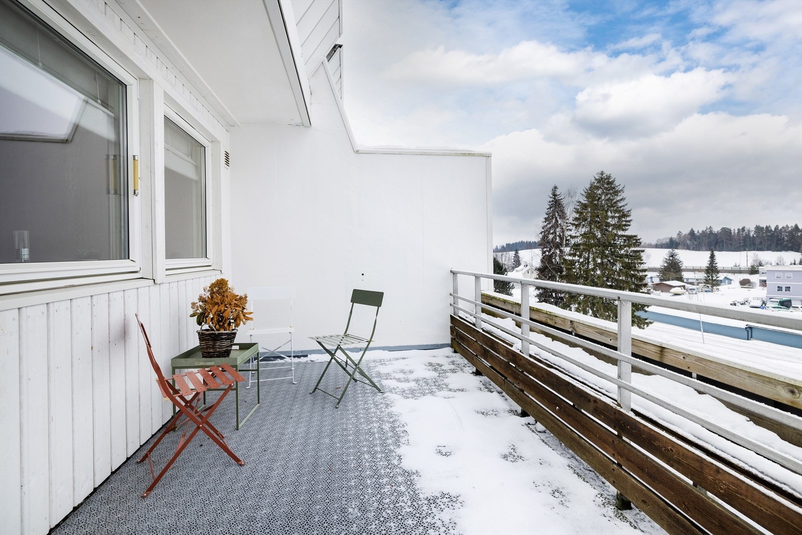 Her kan man nyte rolige dager med utsikt over fellesområdene. Galleribilde