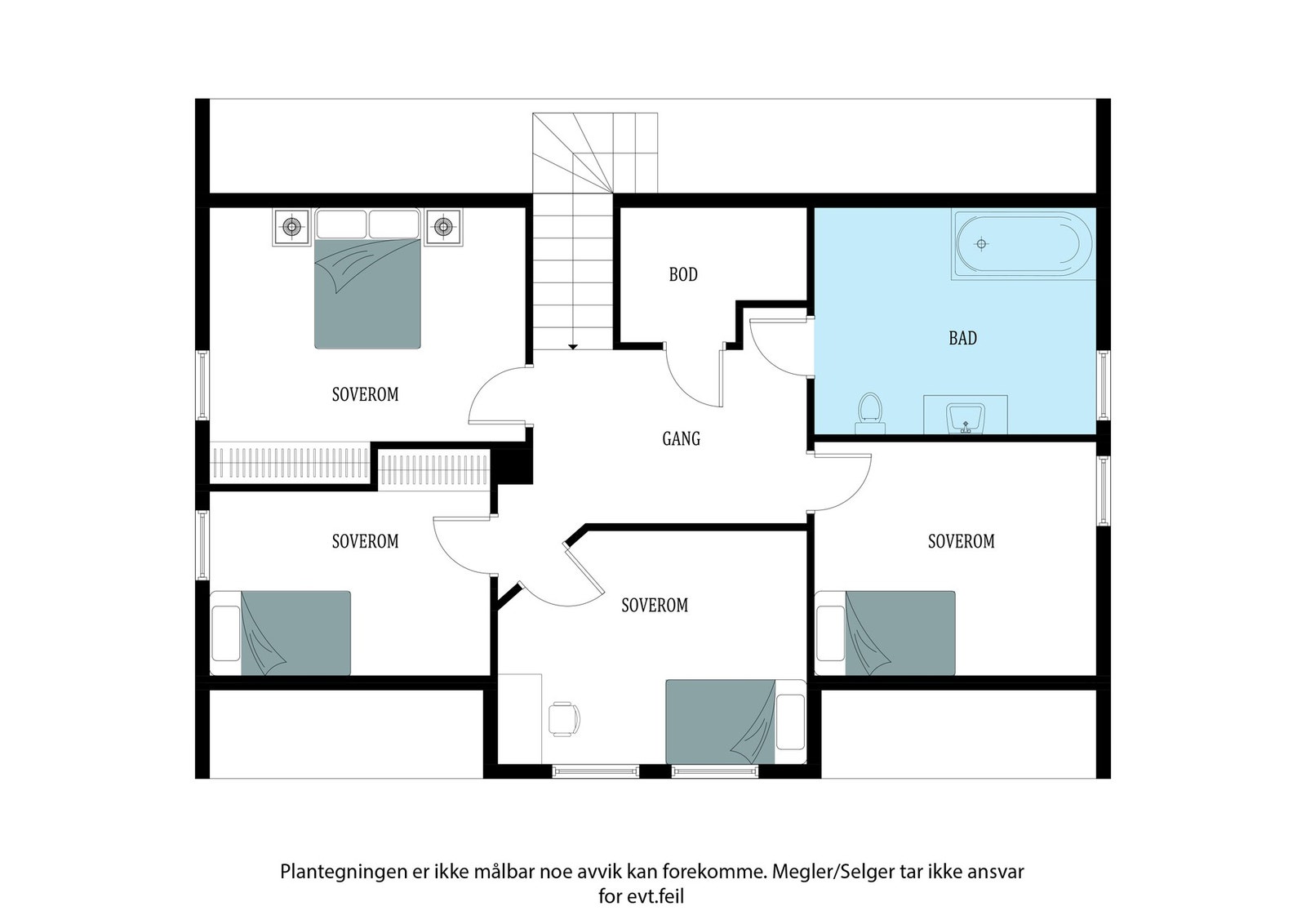 Plantegning 2.etasje Galleribilde
