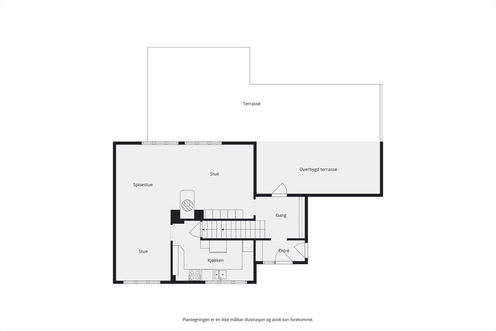 Plantegning 1. etg. Galleribilde