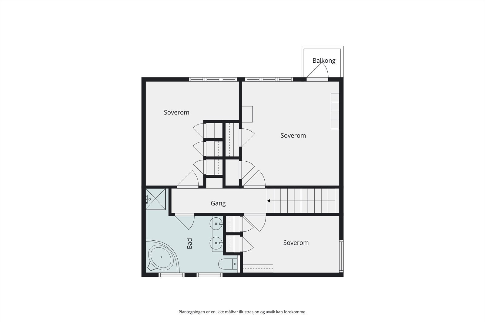 Plantegning 2. etg. Galleribilde