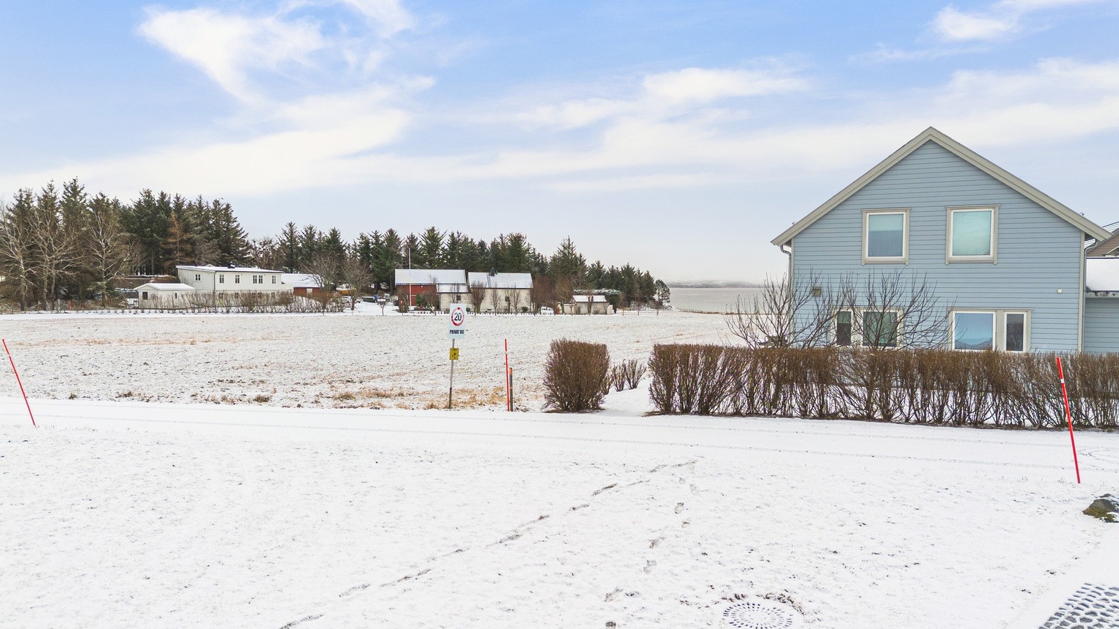 Utsikt fra eiendommen mot Trondheimsfjorden. Galleribilde