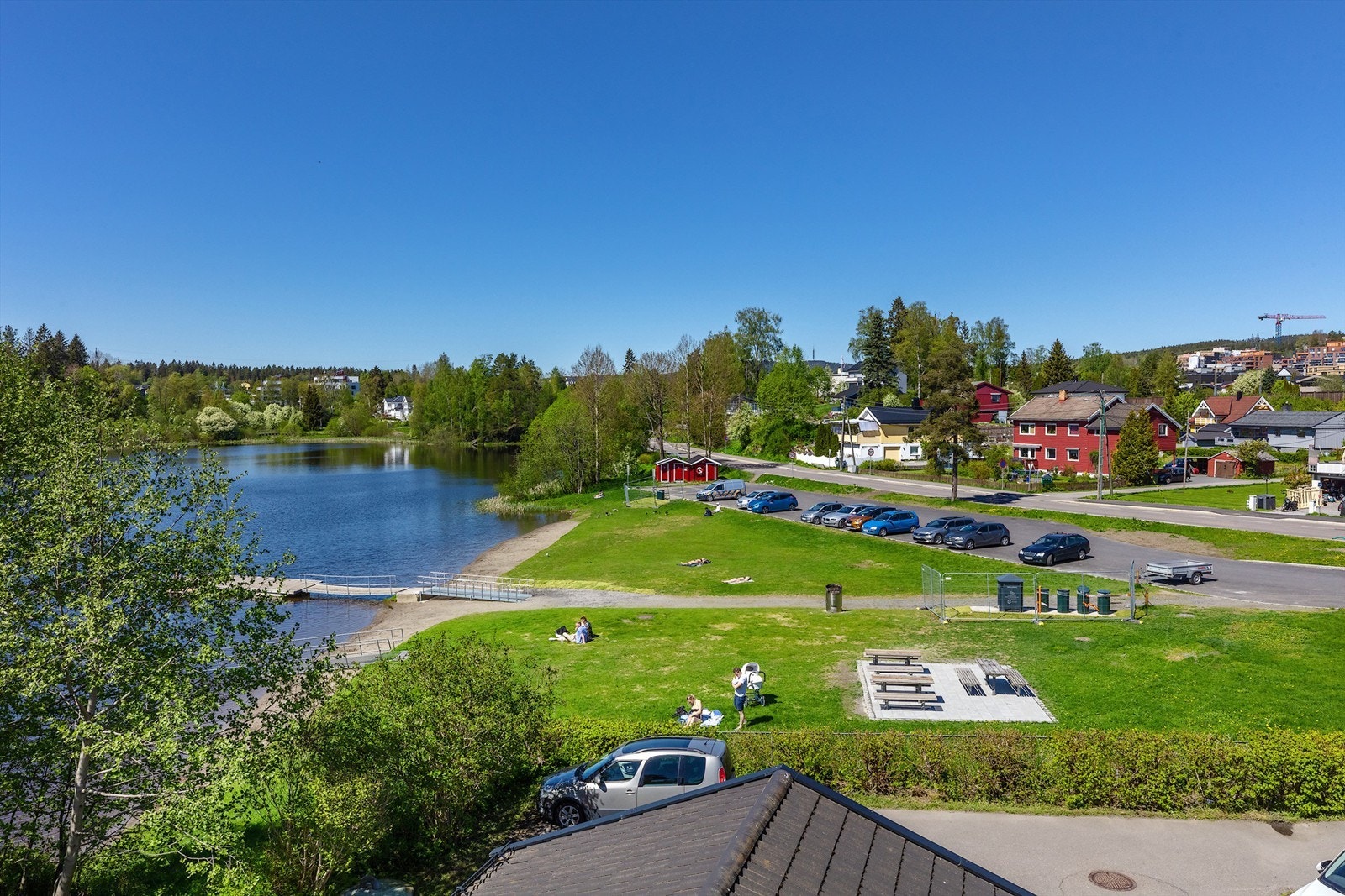 Badeplass ved Langvannet Galleribilde