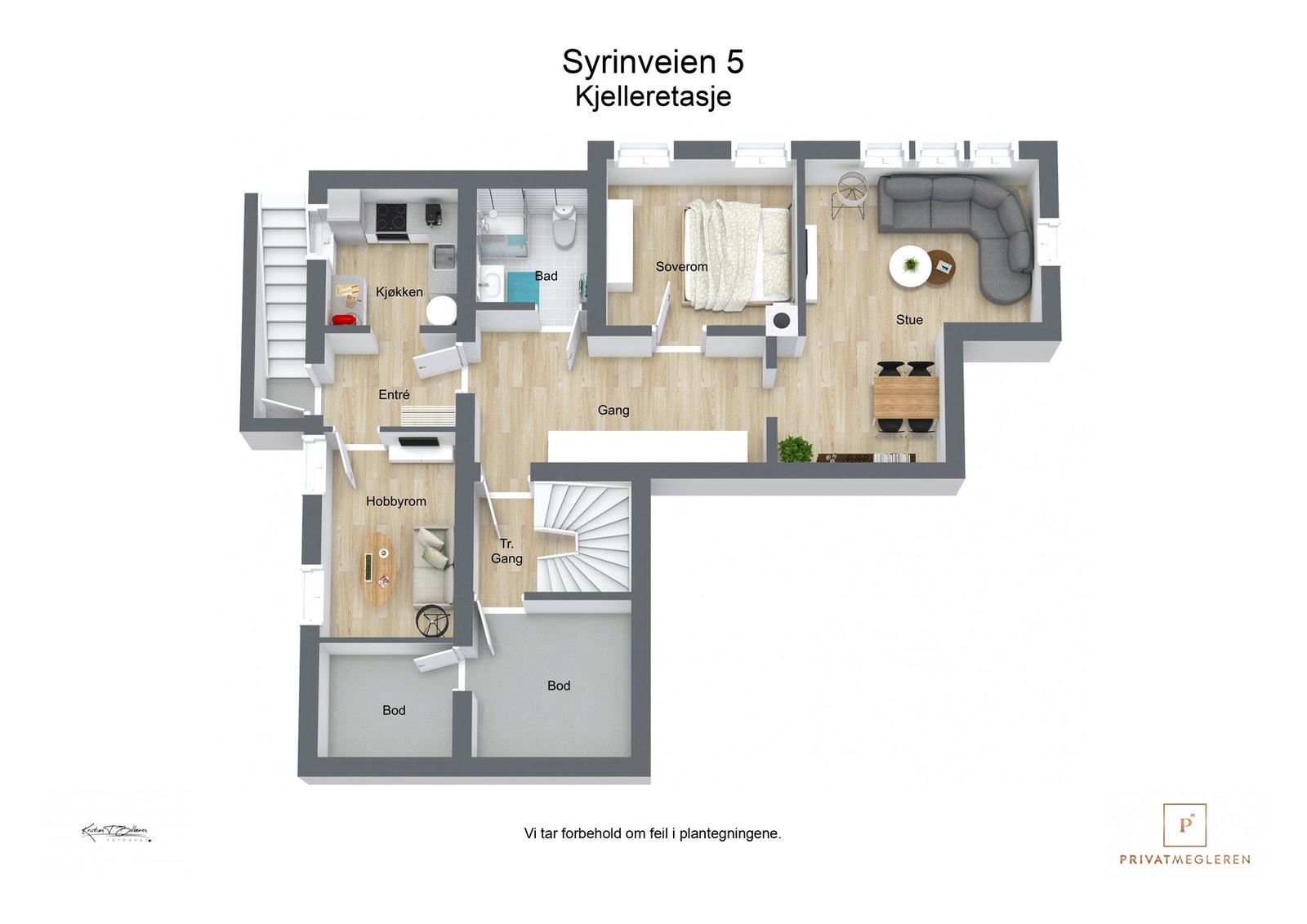 Plantegning underetasje Galleribilde