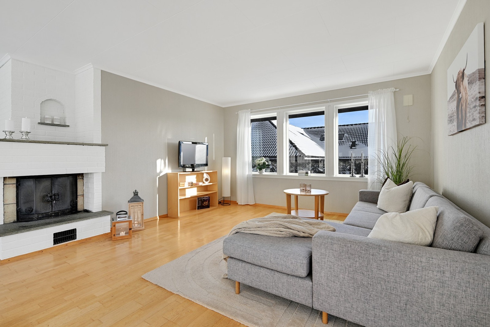 Deilig også med peis Galleribilde