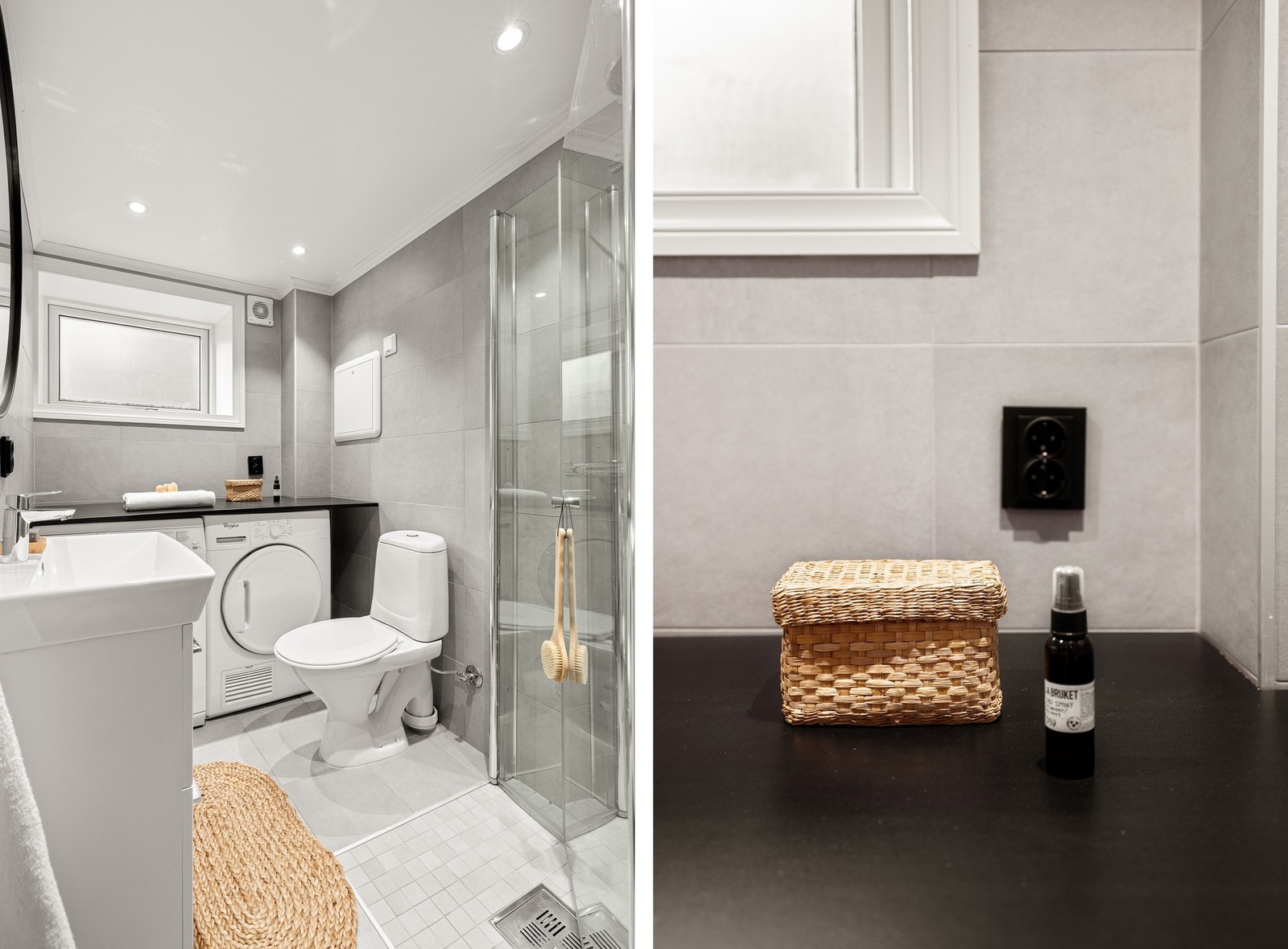 Badet ble pusset opp i 2018, spottene på badet ble skiftet i 2024. Galleribilde