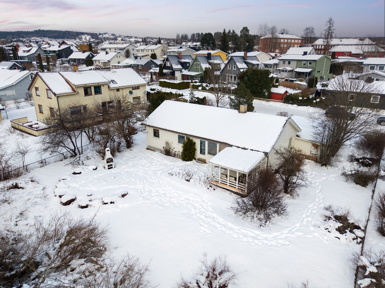 Hagen er romslig og oppleves som skjermet. Galleribilde