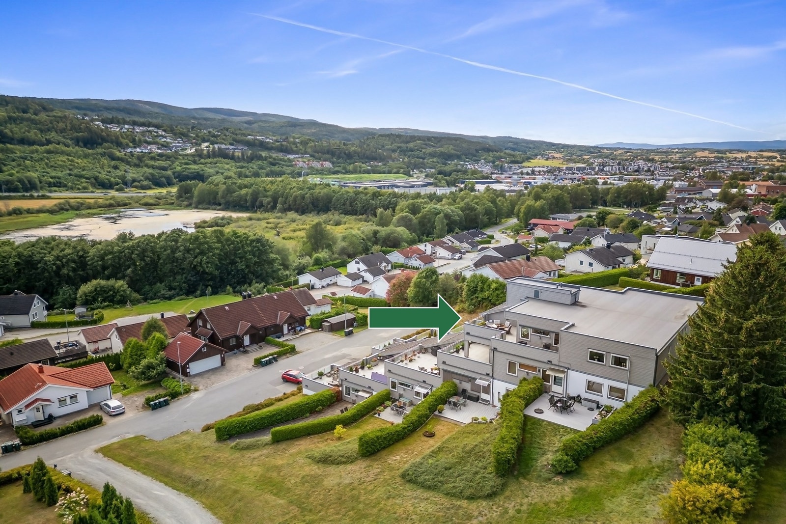 Kort gangavstand til Miletjern og Eplehagan barnehage Galleribilde