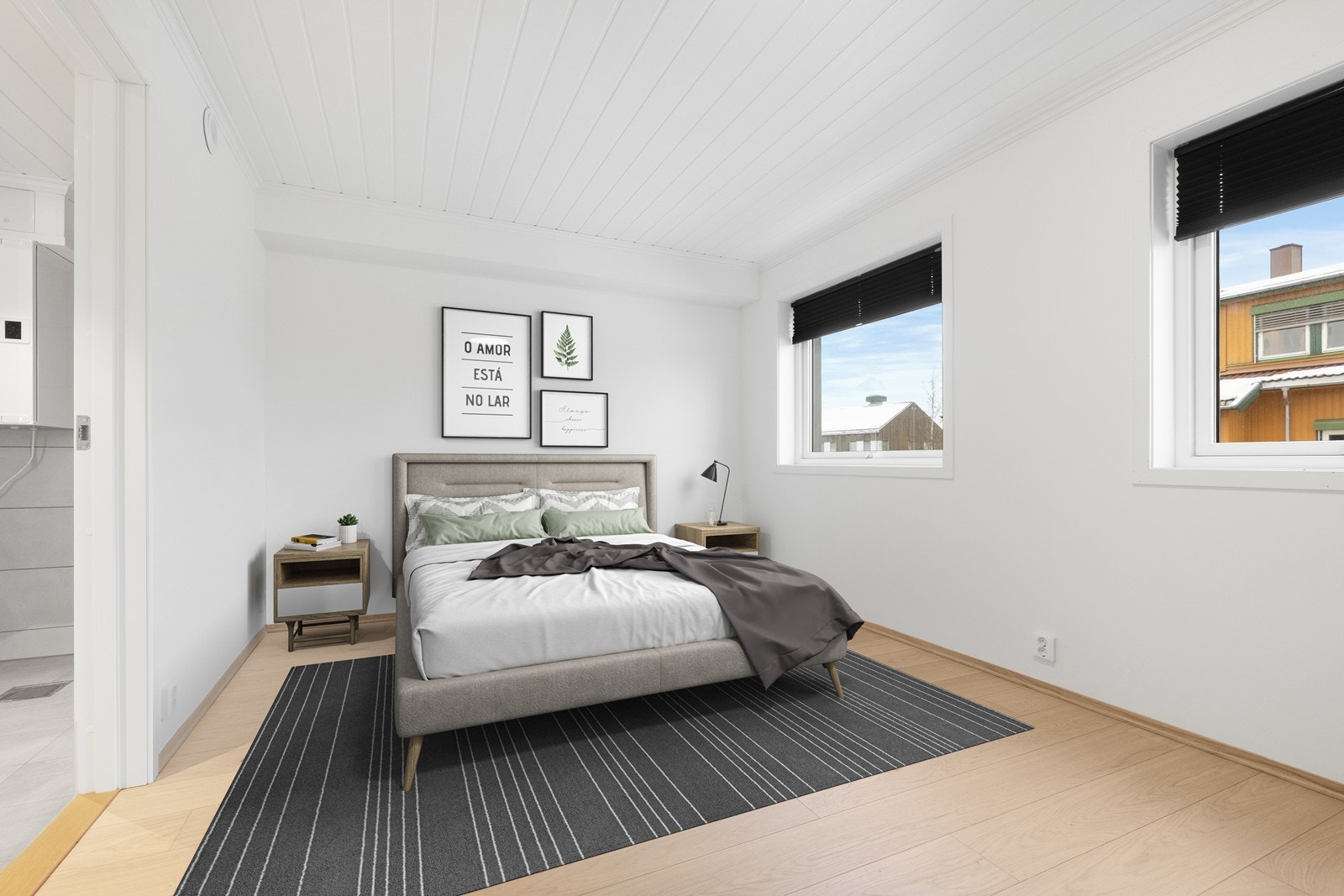 Leiligheten har 2 gode soverom med garderobeløsning. Digital styling. Galleribilde