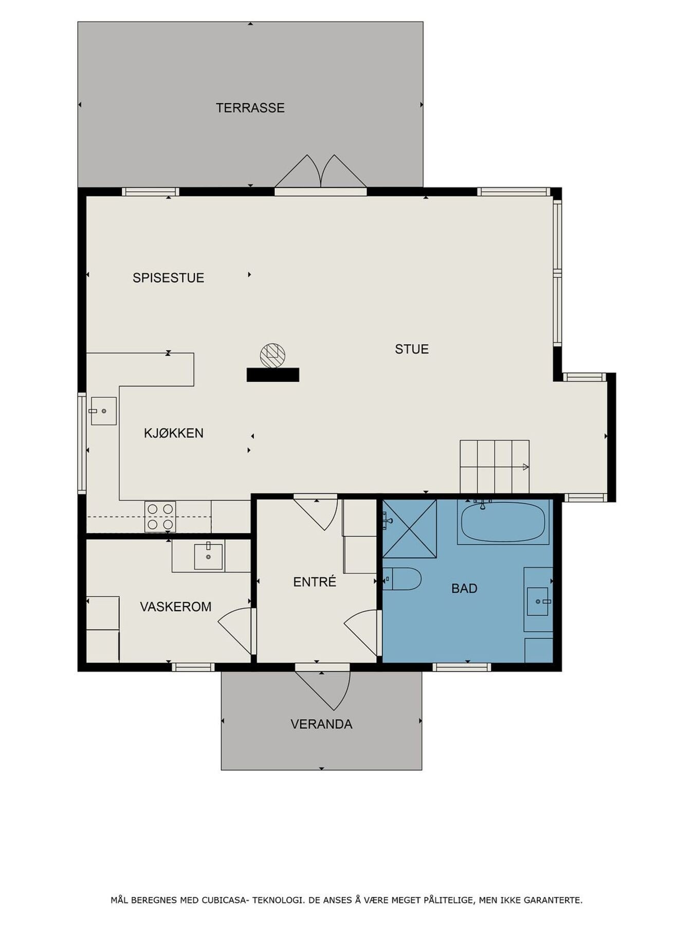 Planskisse 1. etasje. Galleribilde