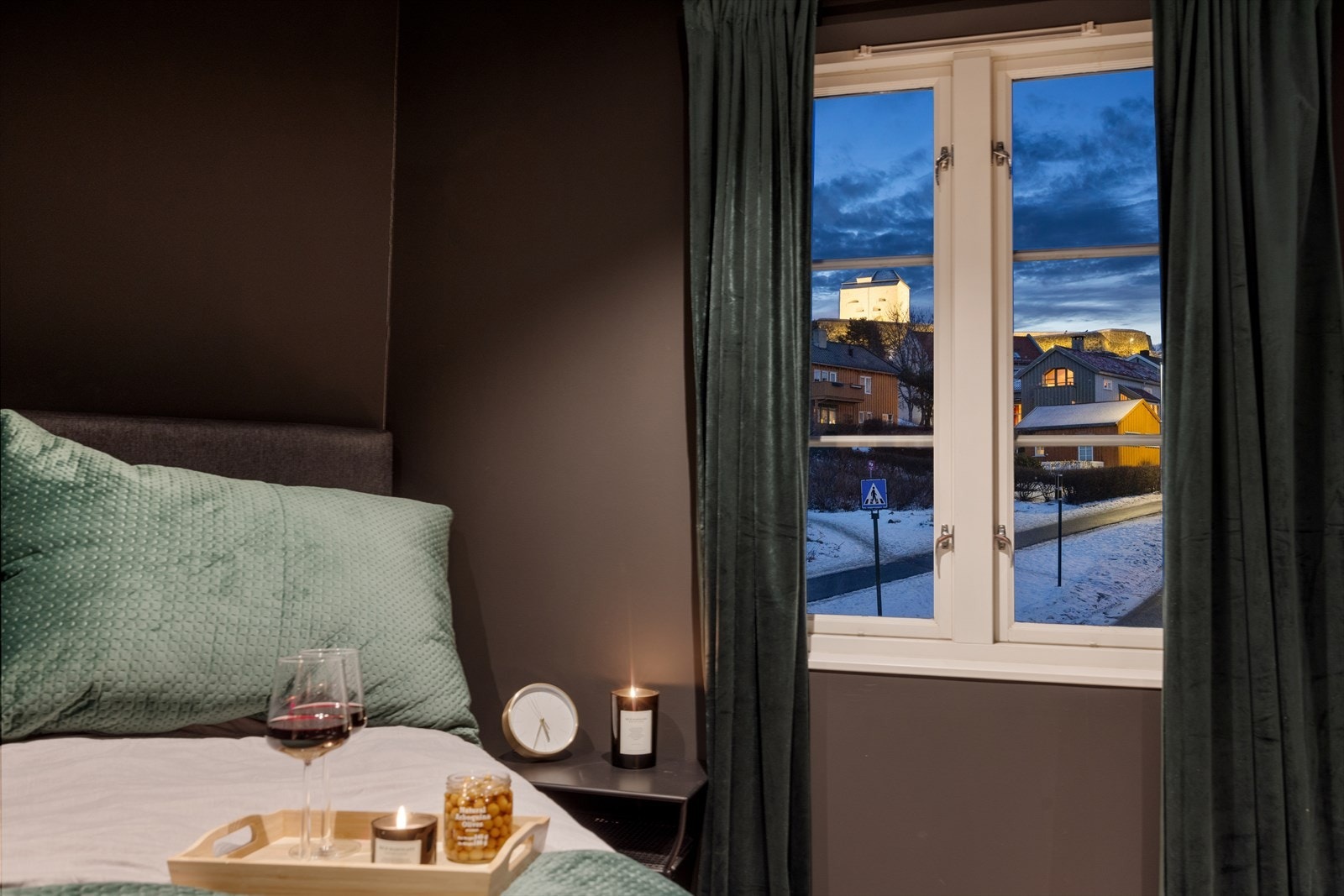 Utsikt fra soverommet i andre etasje. Galleribilde