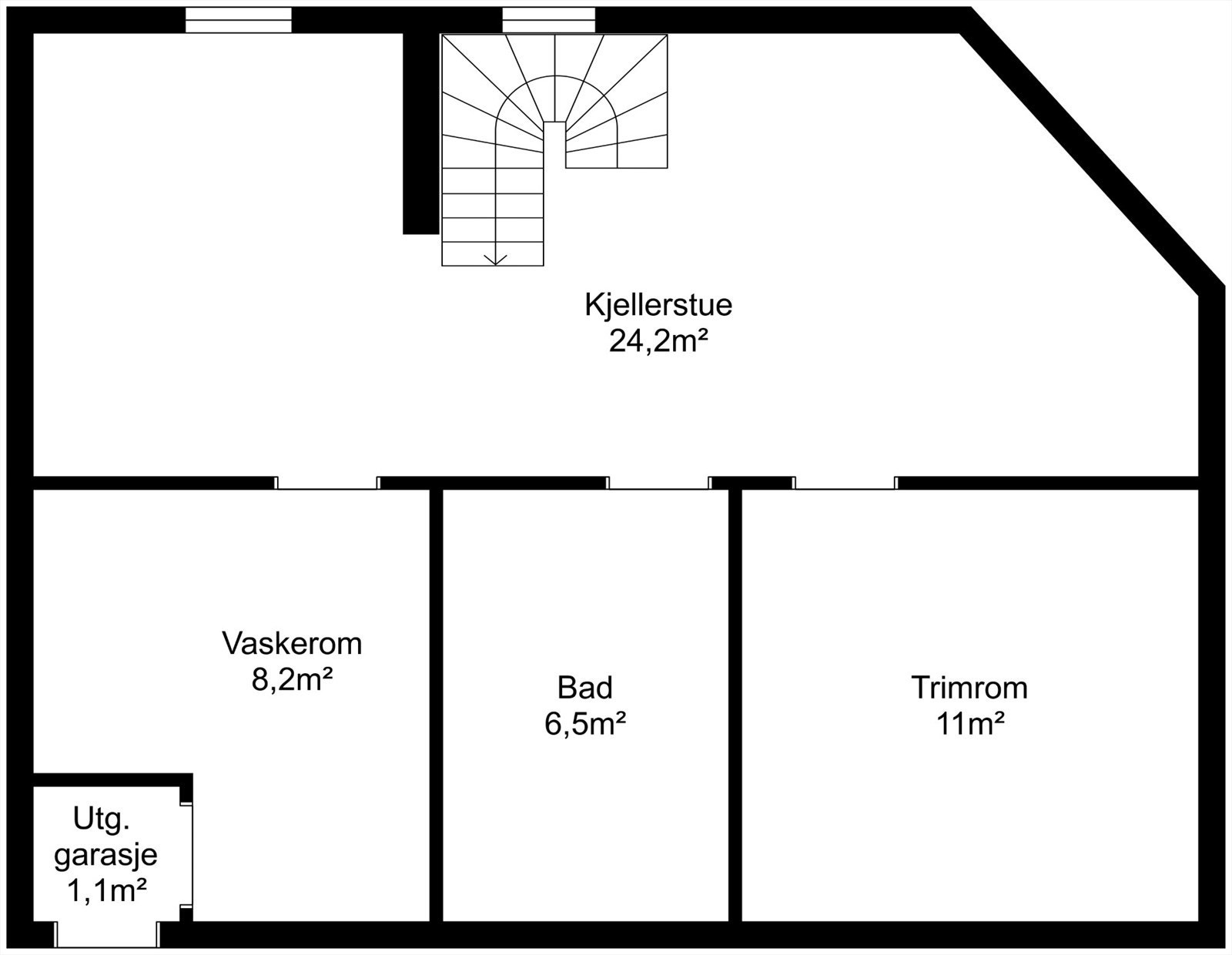 Planskisse sokkel. Galleribilde
