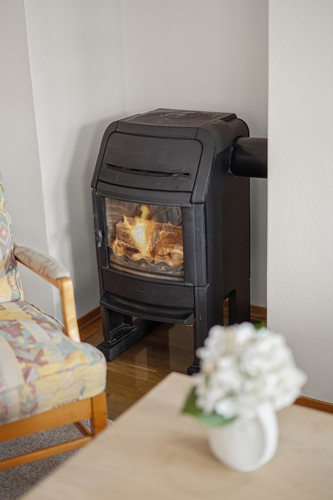 Peisovnen er en effektiv og stemningsfull oppvarmingskilde på kalde dager. Galleribilde