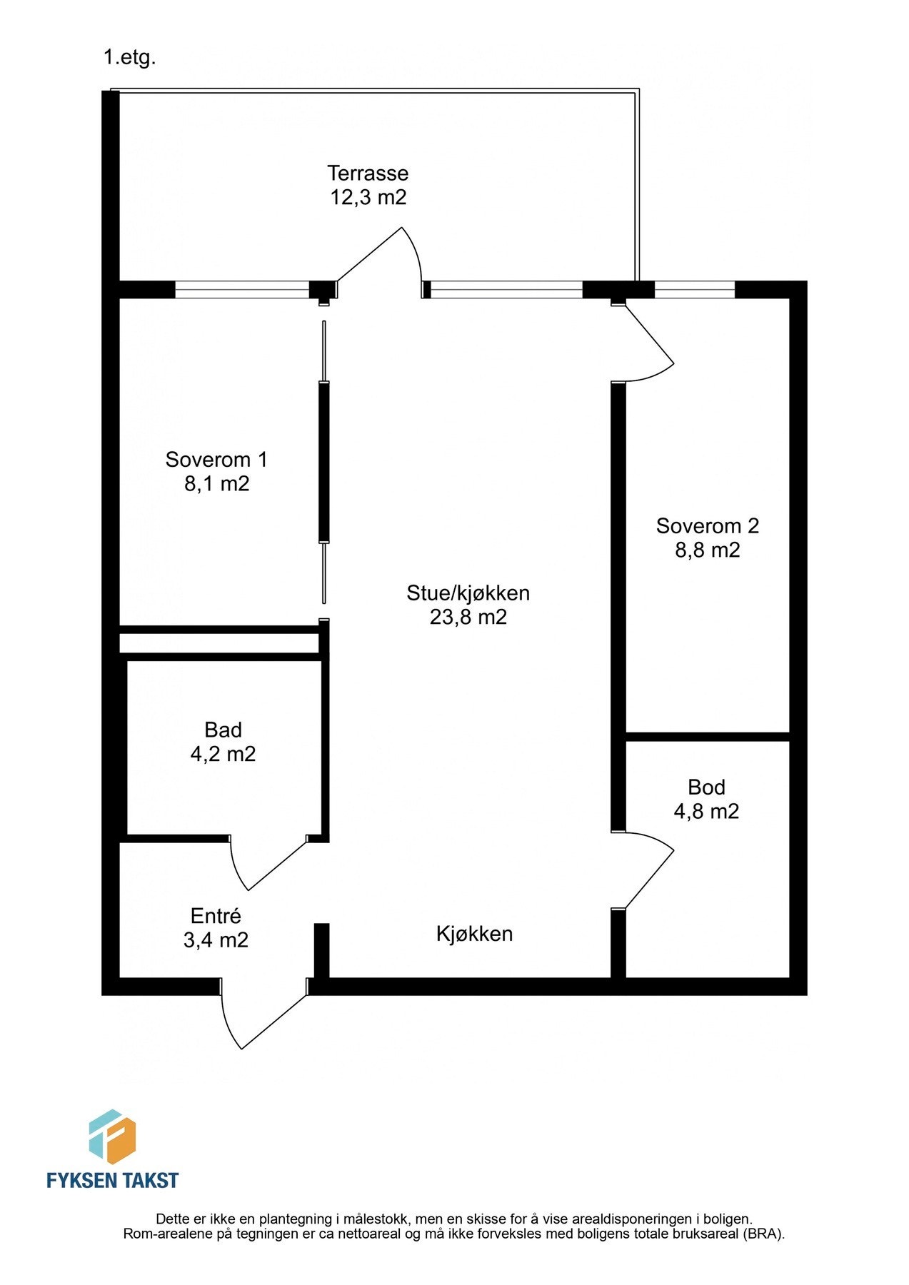 Gjør deg kjent med plantegningen. Galleribilde