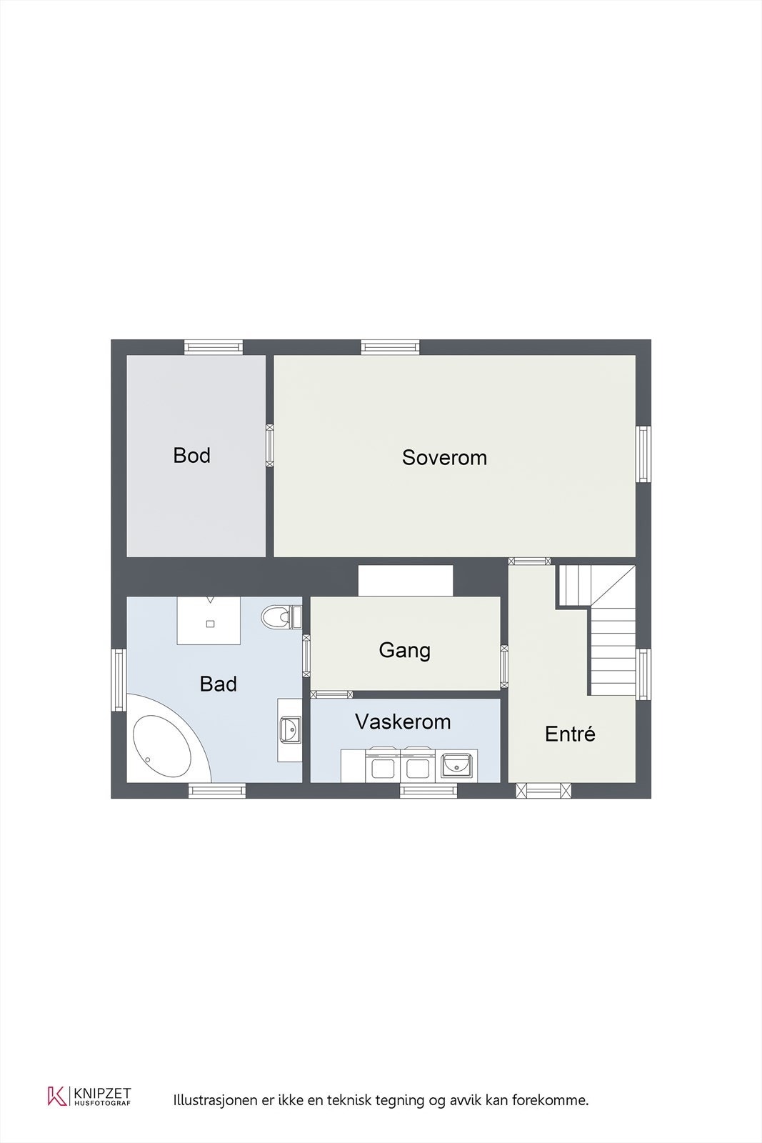 Plantegning Underetasje. Galleribilde