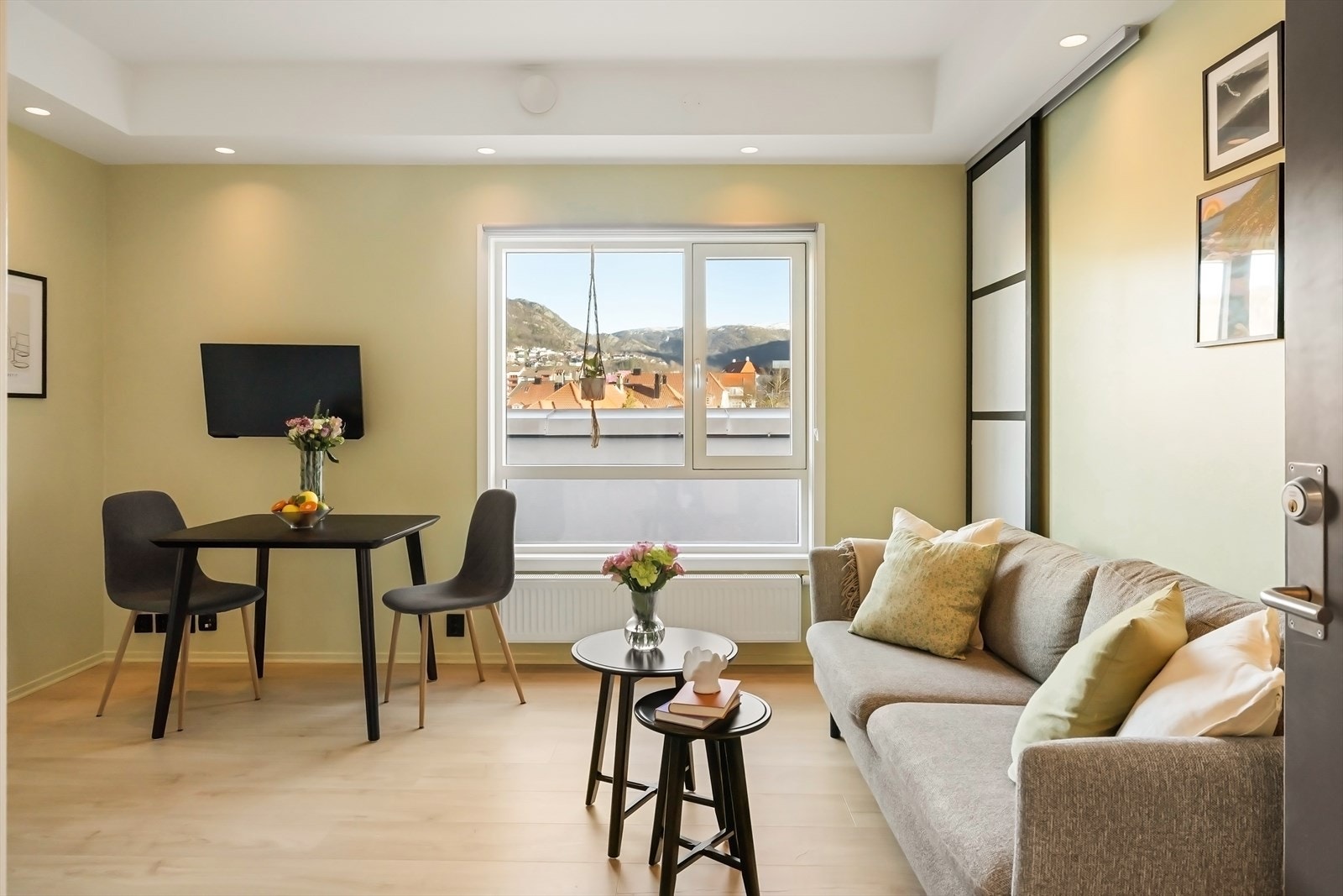 Vakker utsikt fra stuen Galleribilde