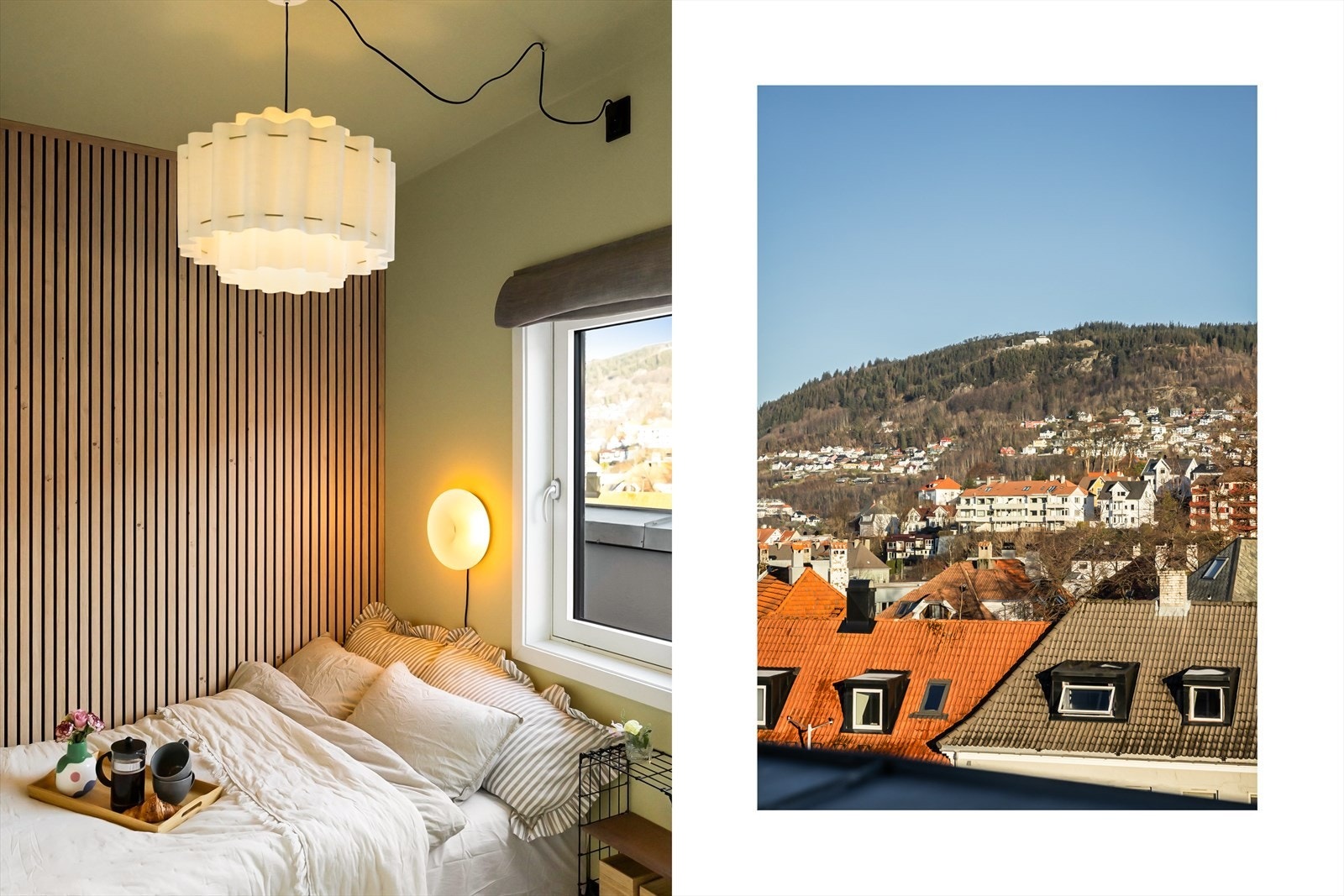 Nyt utsikten fra sengen Galleribilde