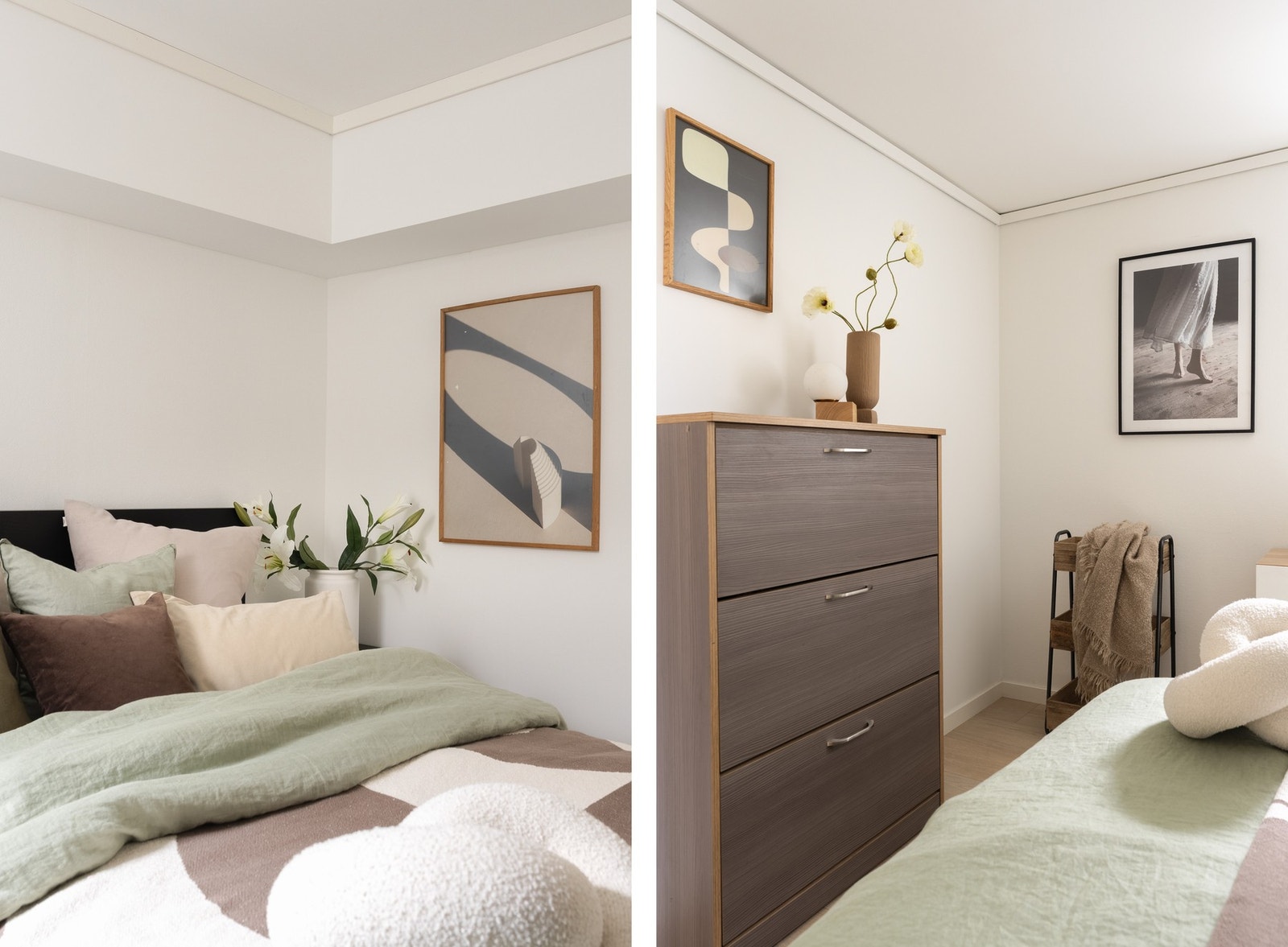 Rommet er iht. de opprinnelige bygningstegningene registrert som bod, men er etter seksjonering i 1984 blitt benyttet som soverom. Endringen er ikke omsøkt. Galleribilde