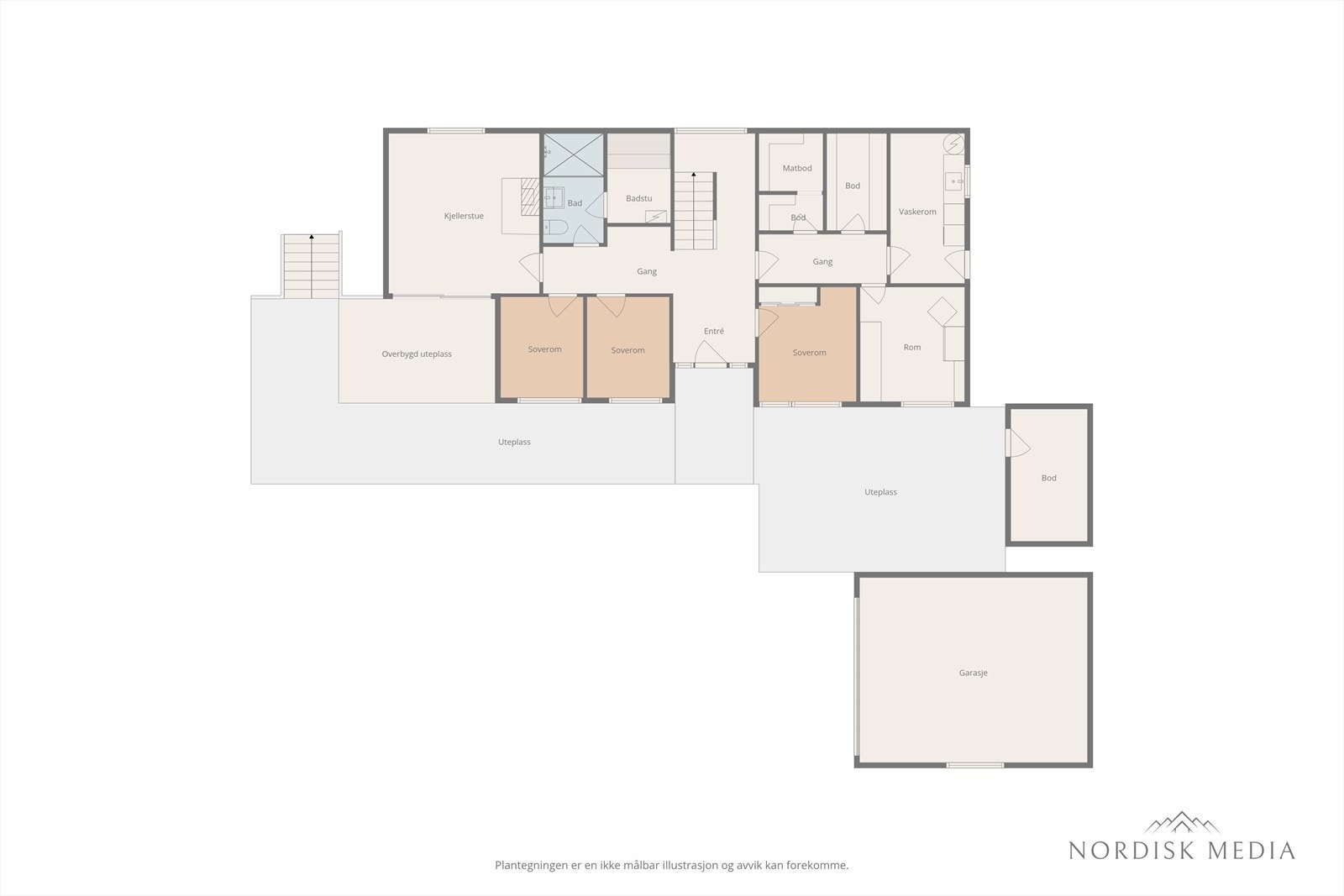 Plantegning - Underetasje Galleribilde