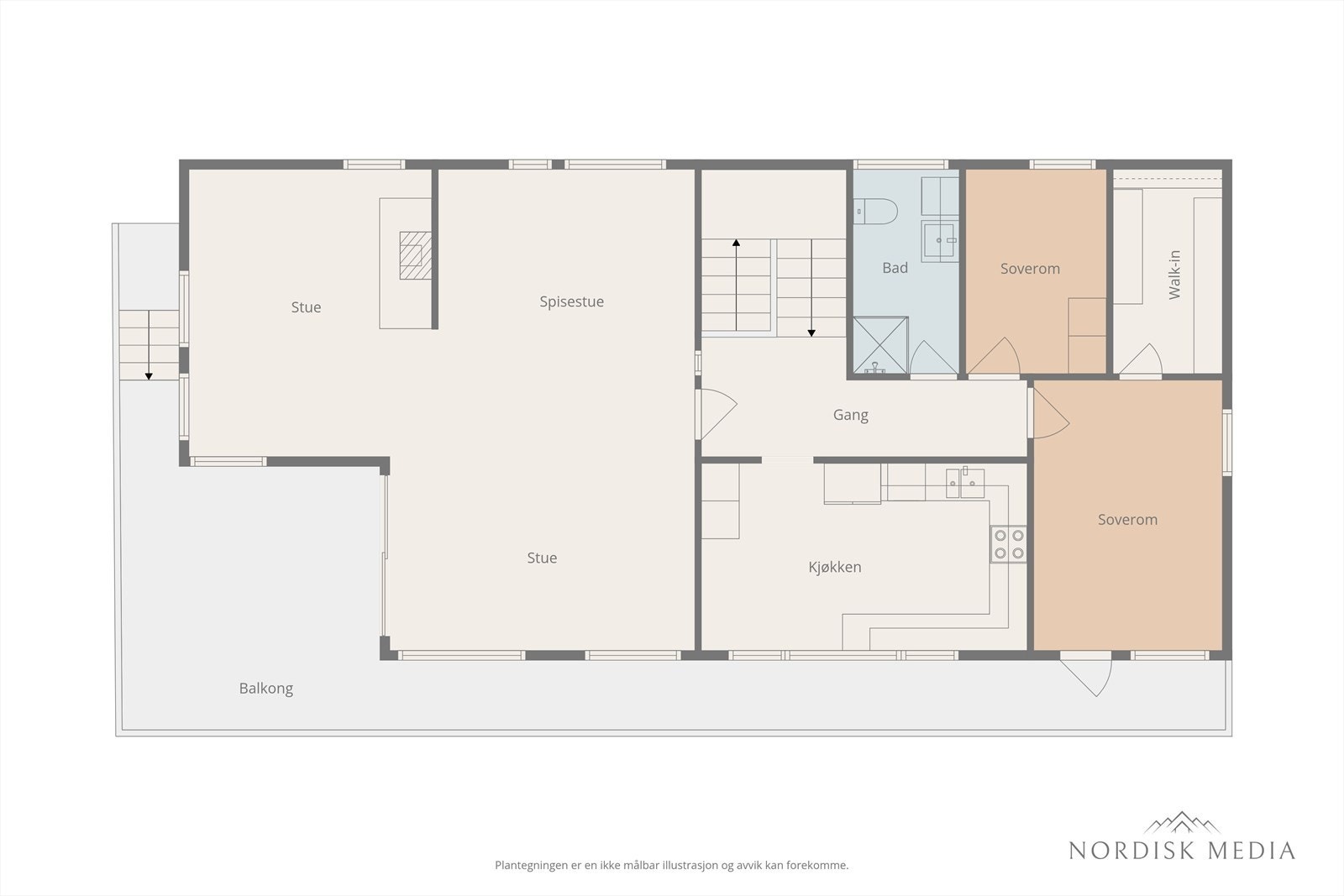 Plantegning - hovedetasjen Galleribilde