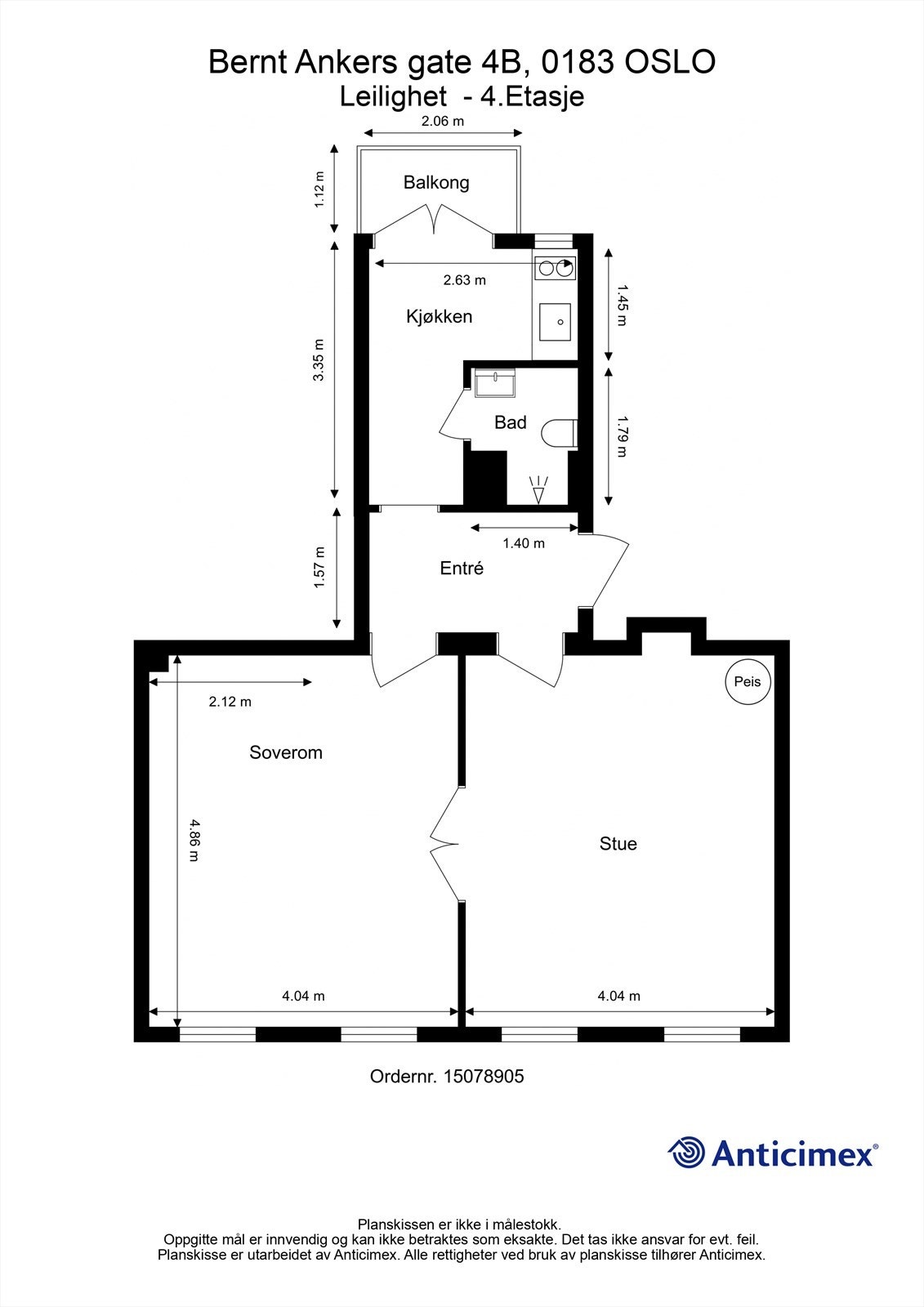 Plantegning 4. Etasje. Galleribilde
